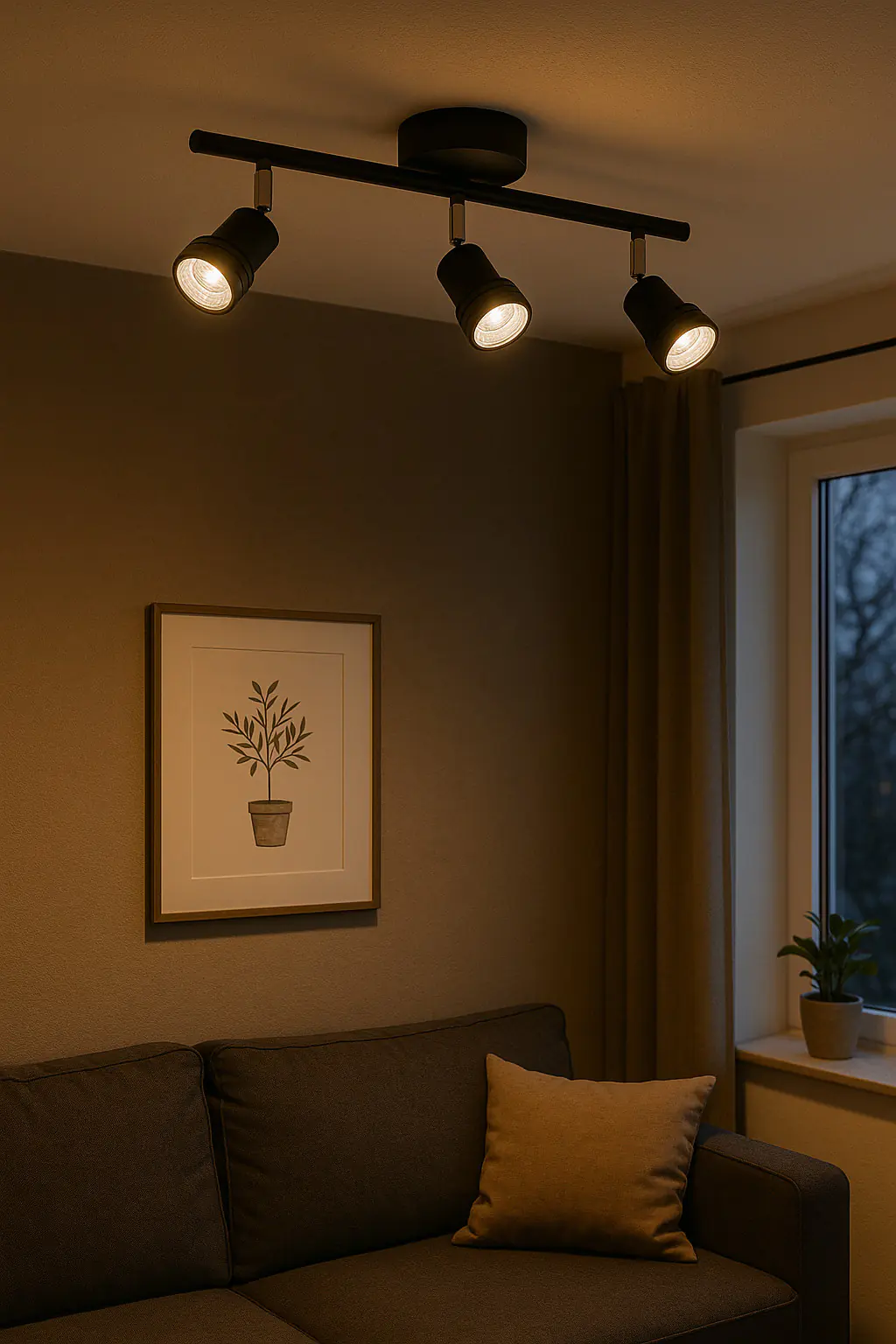 Primaster Deckenstrahler 3er LED Spot New York GU10 8 x 48 x 12 cm schwarz  Primaster Deckenstrahler 3er LED Spot New York GU10 8 x 48 x 12 cm schwarz