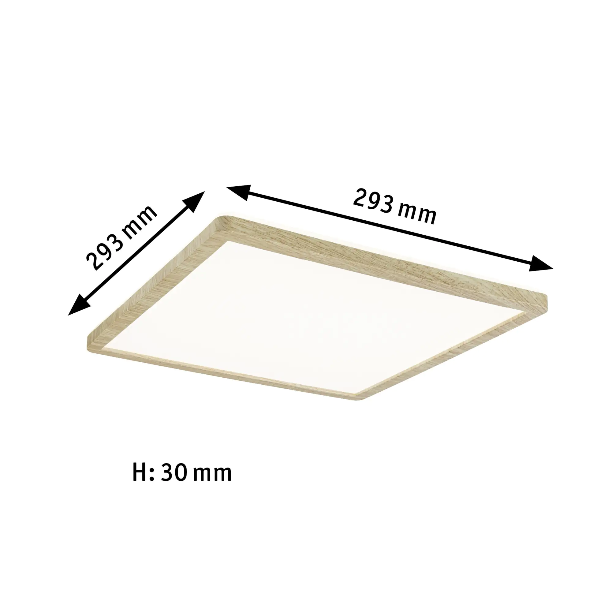 Paulmann LED Deckenleuchte Atria Shine Backlight Holzoptik 29,3x29,3cm Paulmann LED Deckenleuchte Atria Shine Backlight Holzoptik 29,3x29,3cm