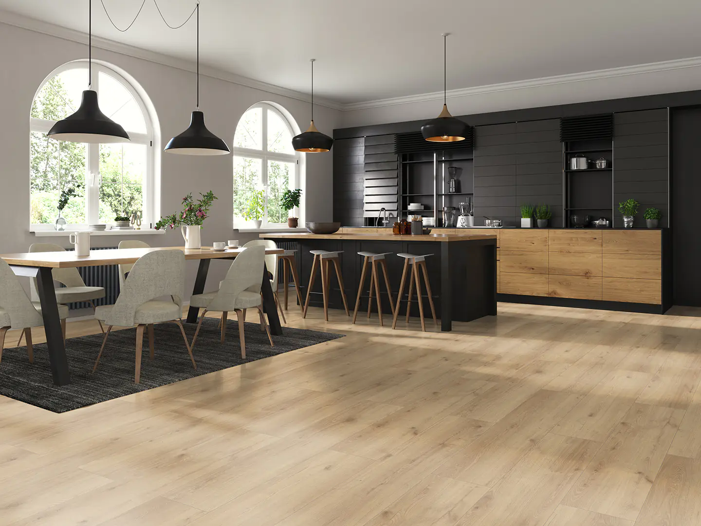 Classen Designboden HydroClick 128,5 x 19,2 cm 9 mm Stieleiche 