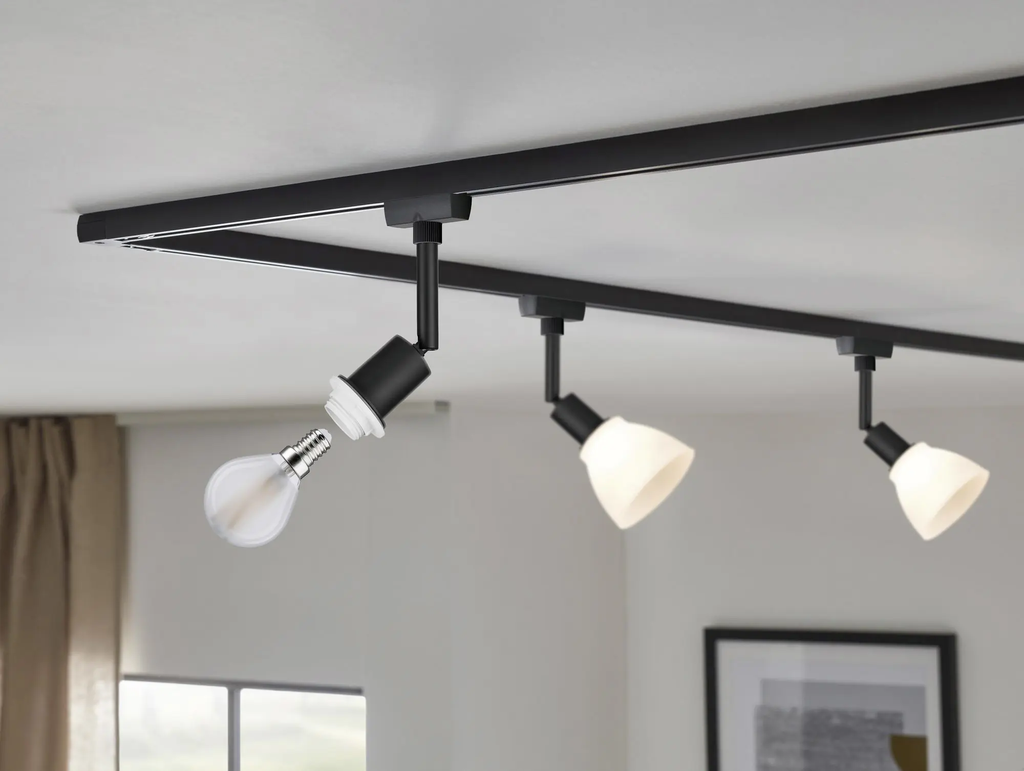 Paulmann URail DecoSystems Einzelspot E14 schwarz matt max. 20 W