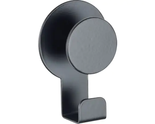 Wenko Haken Blandas Edelstahl, schwarz matt Wenko Haken Blandas Edelstahl, schwarz matt