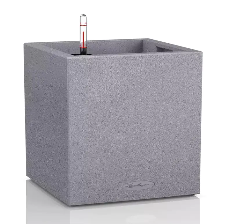 Lechuza Pflanzgefäß Canto Stone 40 low steingrau