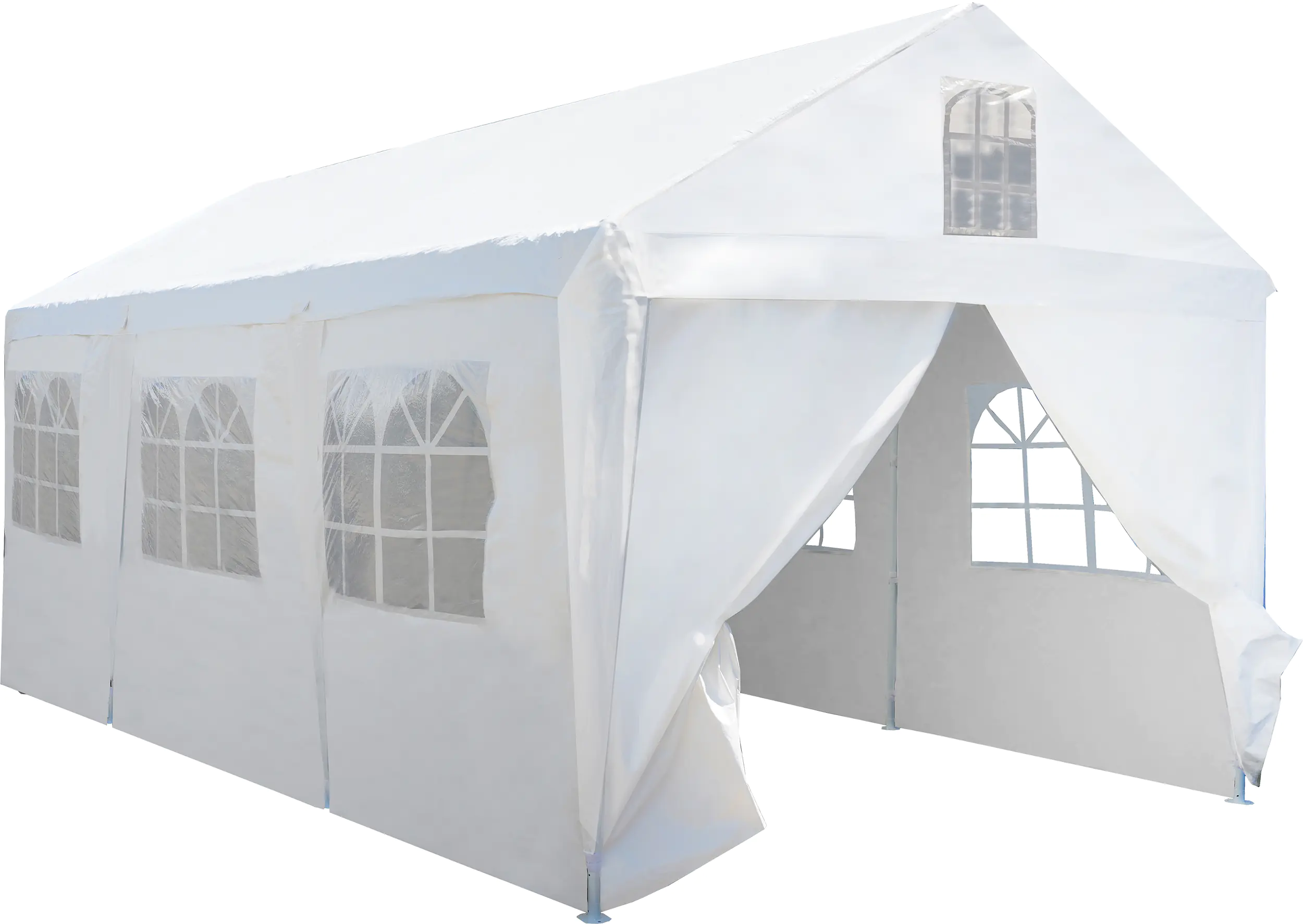 Primaster Großraumzelt 600 x 300 cm inkl. 2 Giebelseitenteilen weiß  Primaster Großraumzelt 600 x 300 cm inkl. 2 Giebelseitenteilen weiß