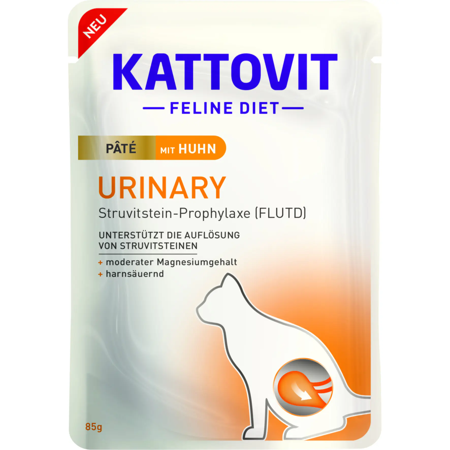 Kattovit Urinary Paté Katzennassfutter Adult 85 g Huhn