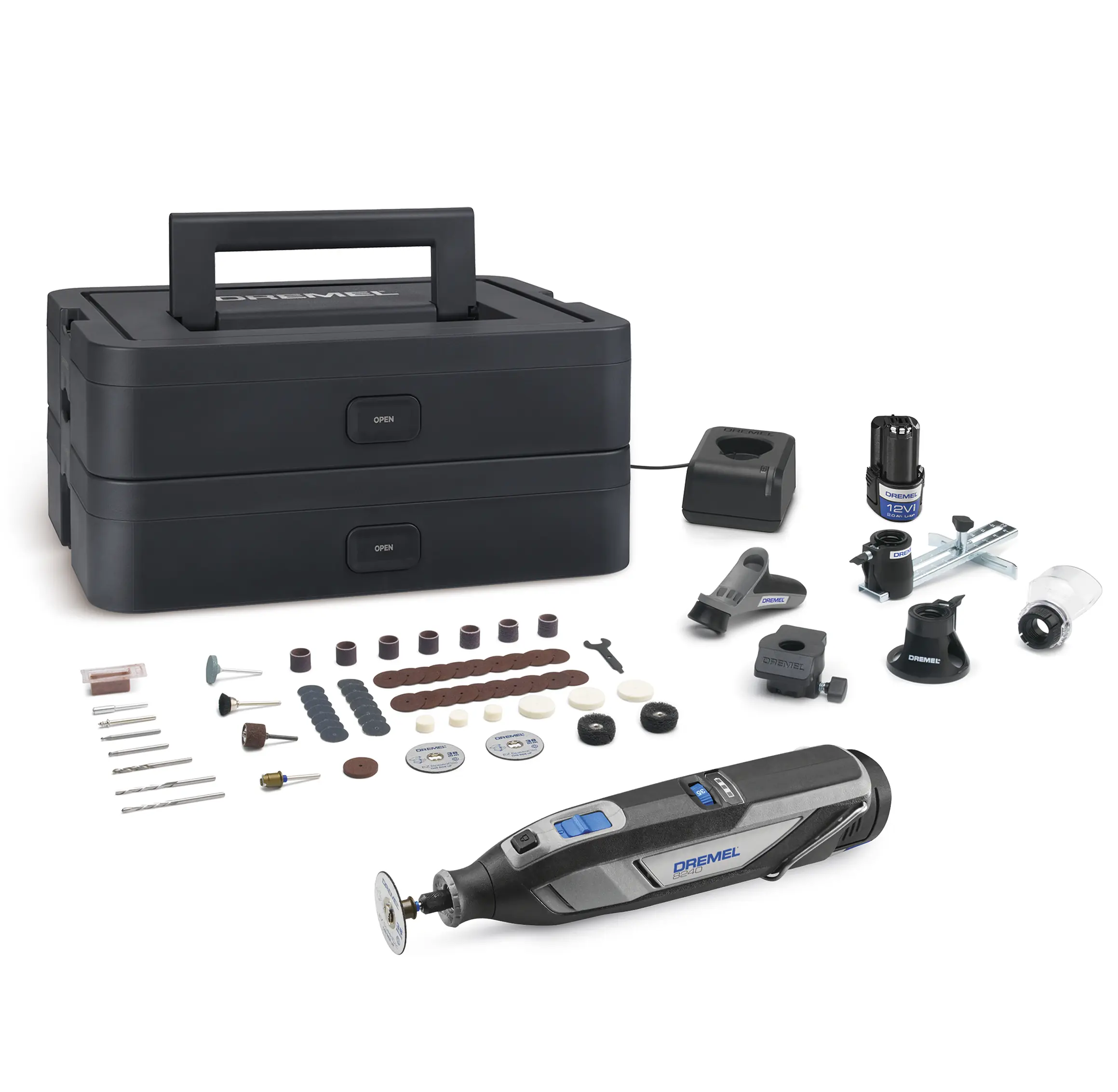 Dremel Akku-Multifunktionswerkzeug 8240-5/65 Platinum+ 12V mit Aufbewahrungskoffer
