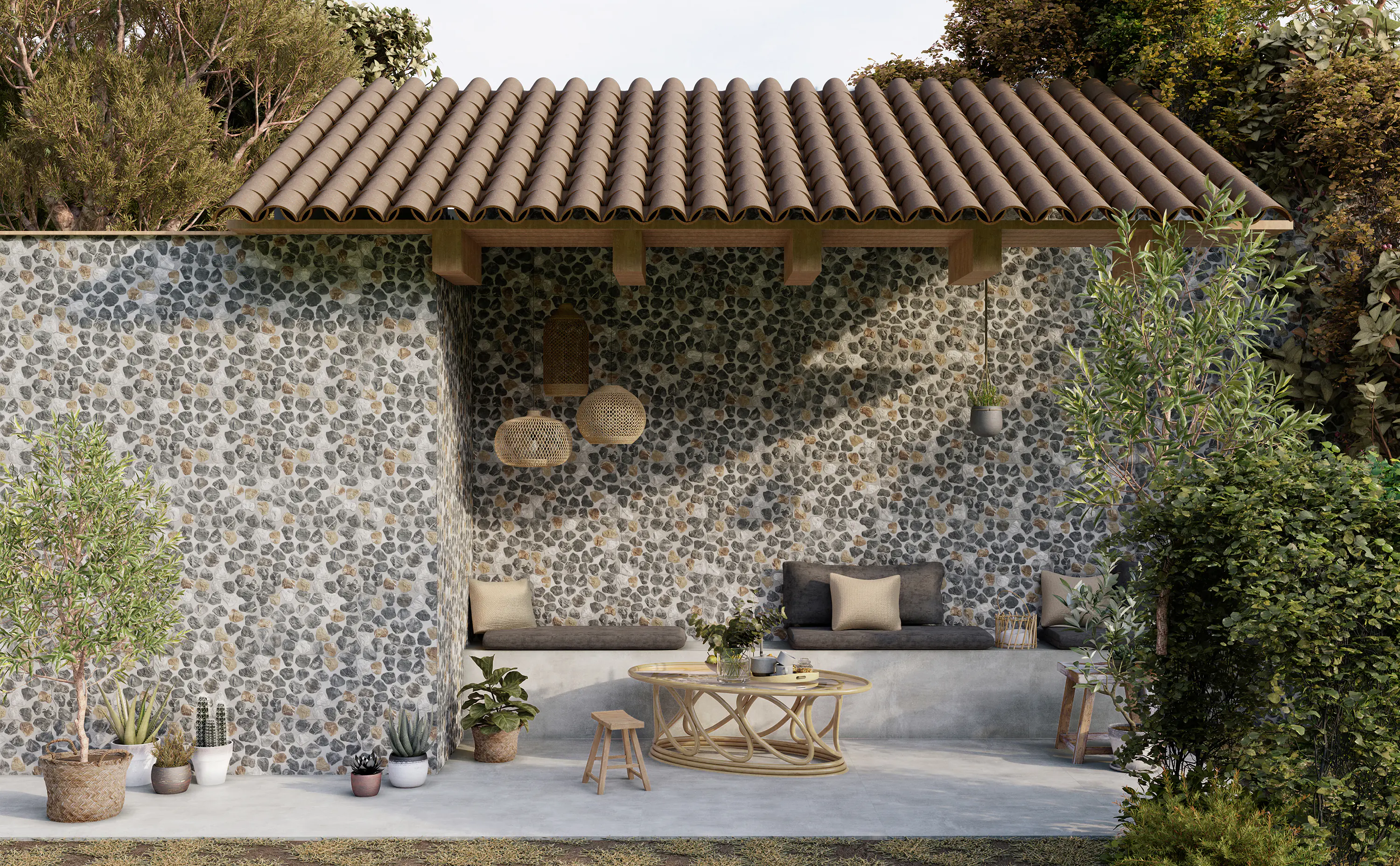 Wandverblender Bornos 40 x 60 cm mix