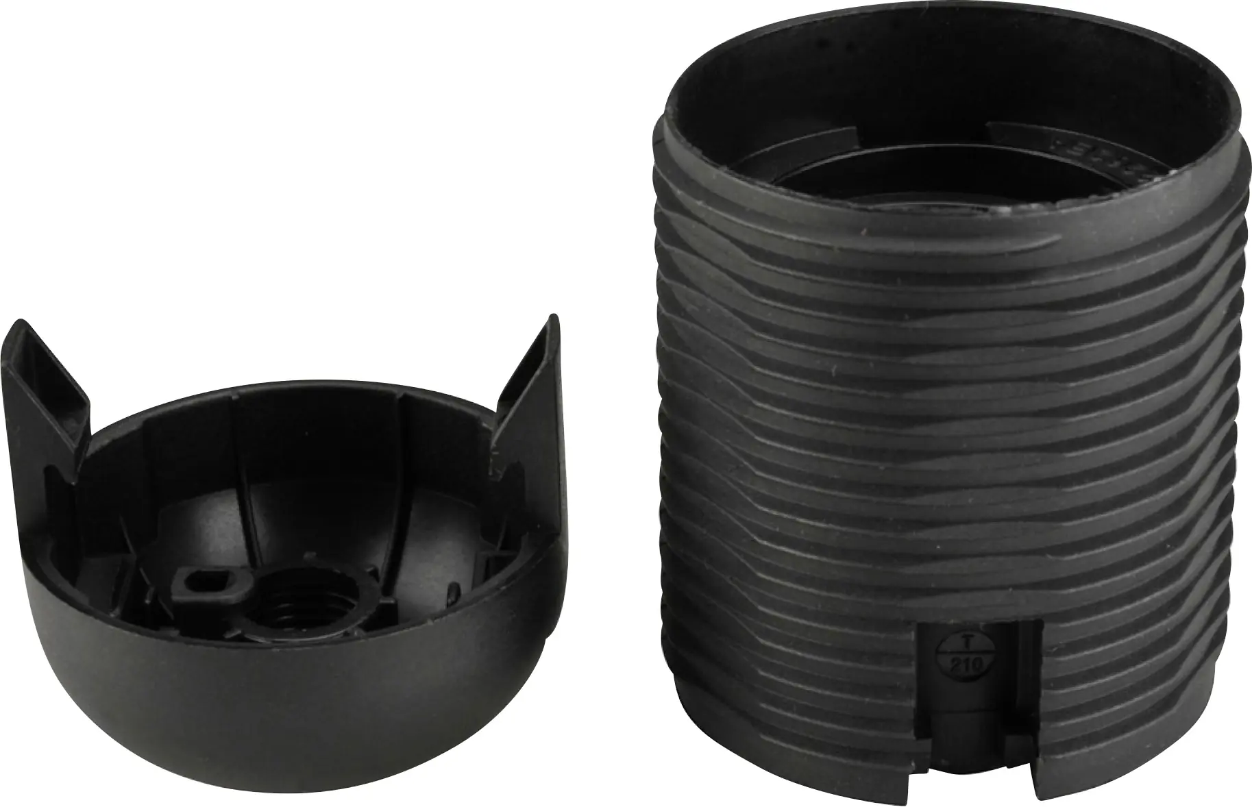 Lampen-Fassung Außengewindemantel E 27, schwarz Lampen-Fassung Außengewindemantel E 27, schwarz