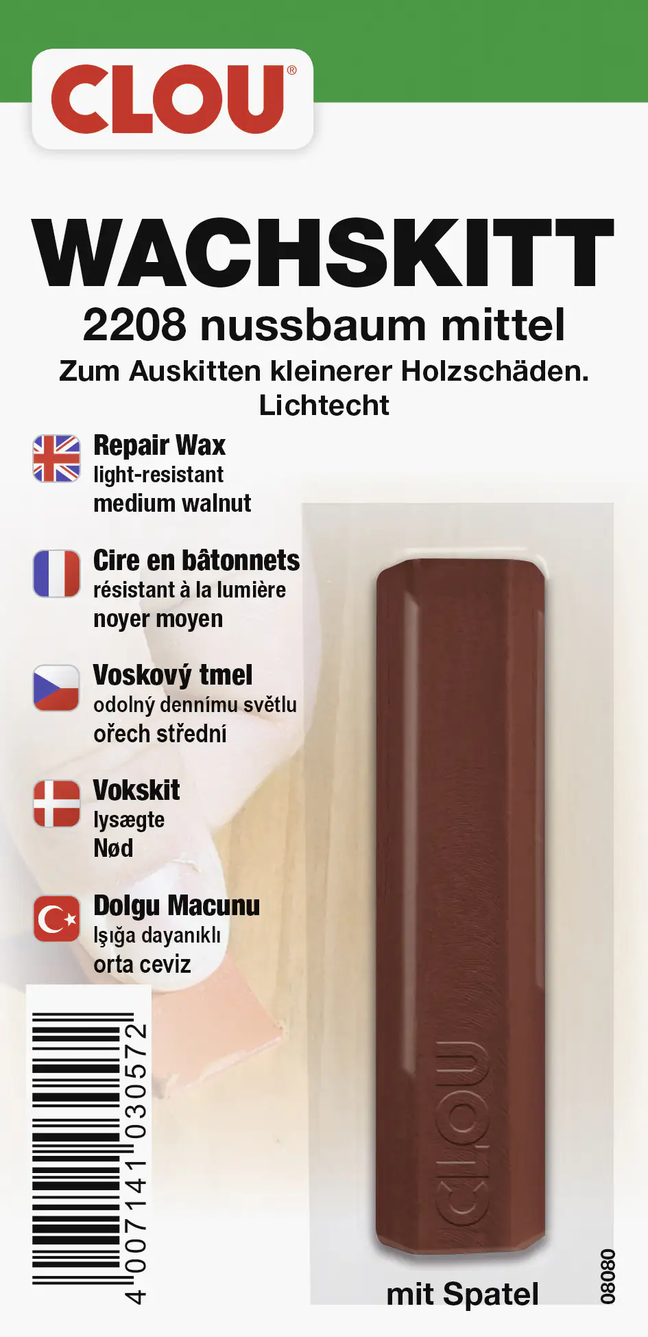 Clou Wachskitt nussbaum mittel Clou Wachskitt nussbaum mittel