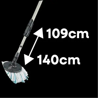Leifheit Bodenwisch-Komplett-Set Clean Twist Disc Mop Ergo 31 cm black