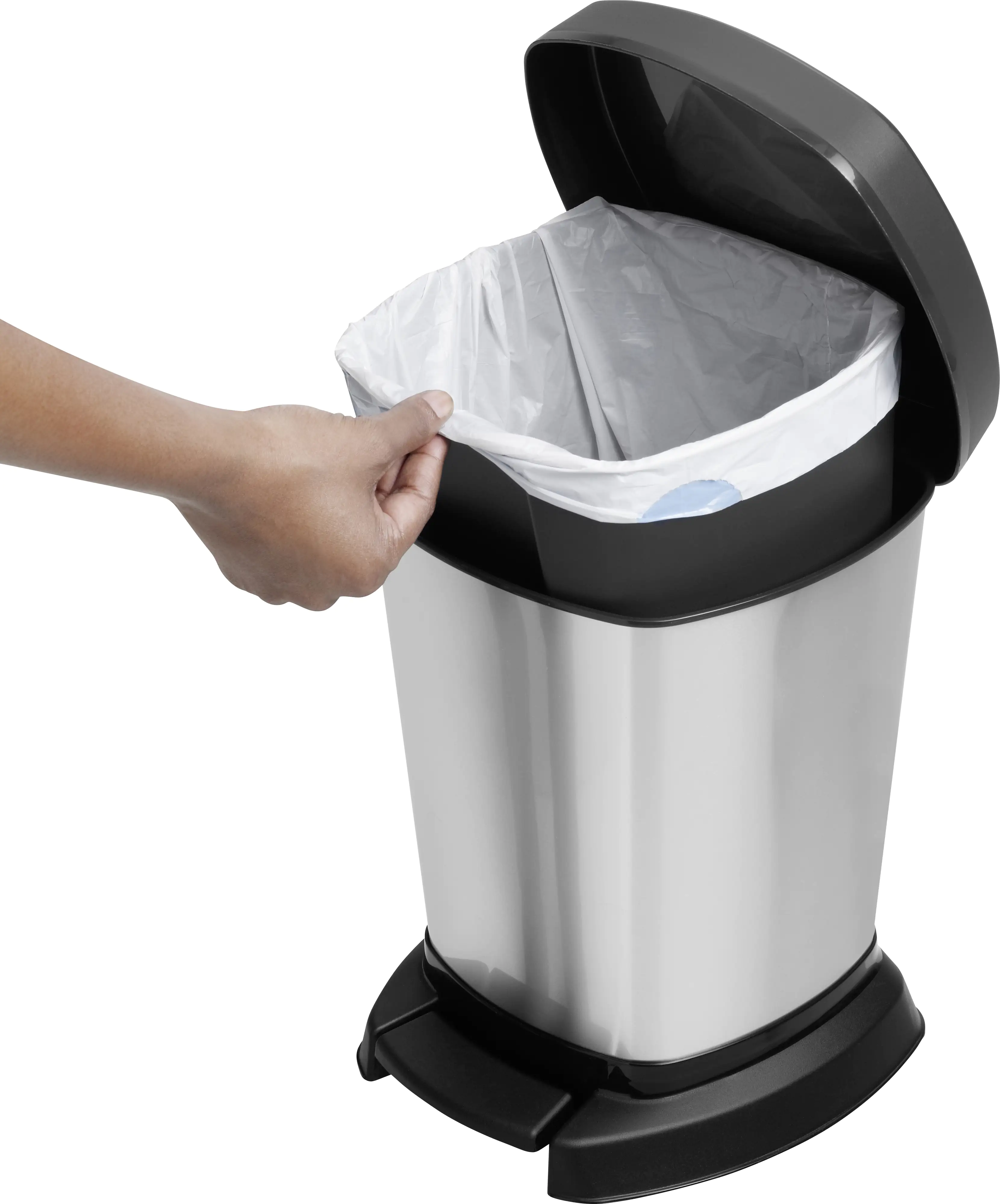 Rotho Kosmetikeimer Paso silber metallic 6 L Rotho Kosmetikeimer Paso silber metallic 6 L