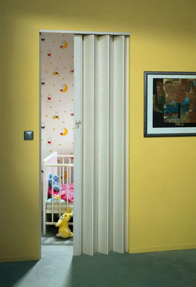 Marley Falttür Eurostar Esche weiß, 83 x 205 cm inkl. Blende