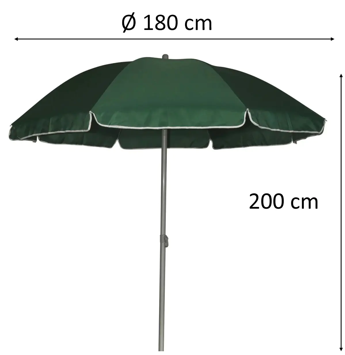 TrendLine Sonnenschirm grün, Ø 180 cm