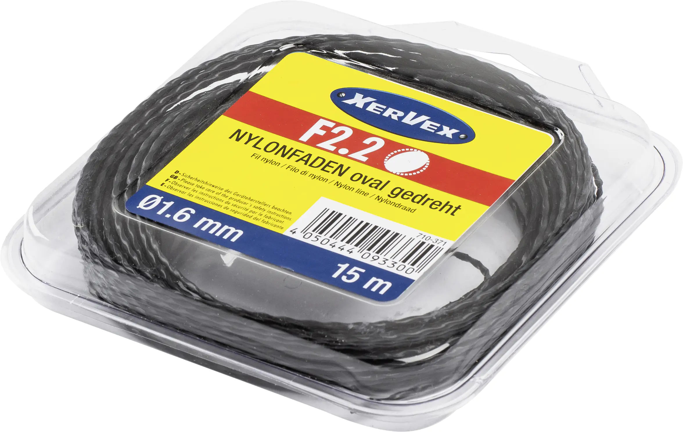 Nylonfaden F2.2 oval 1,6 mm 15 m