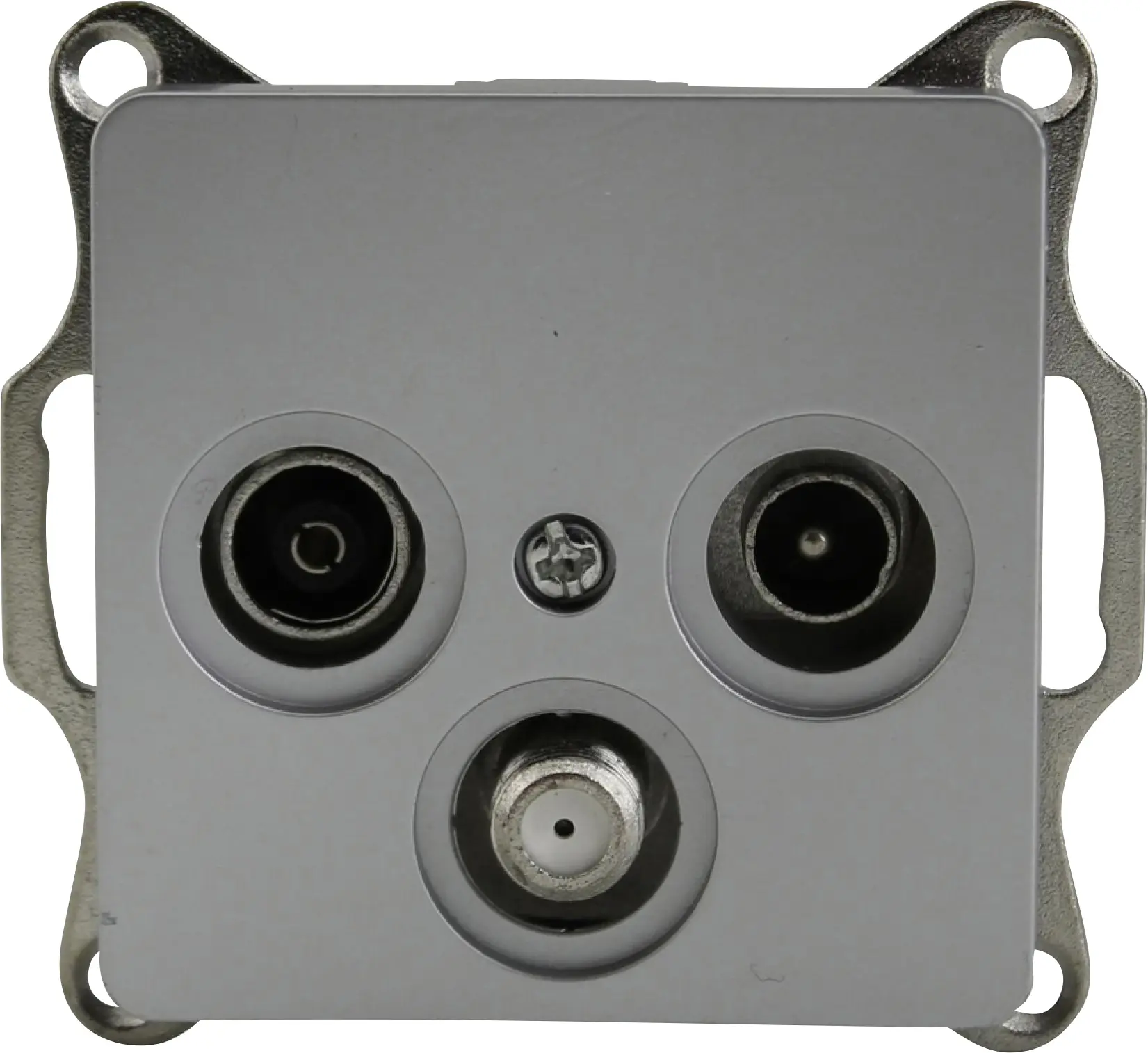 Unitec SAT- Antennensteckdose Genua silber