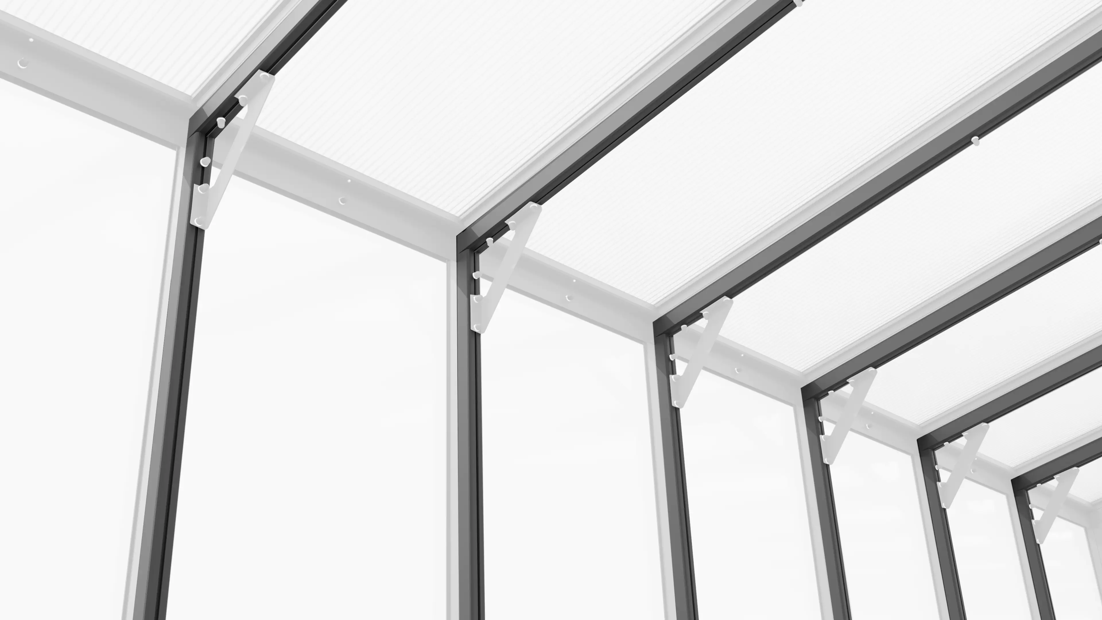 Vitavia Pavillon-Nachrüstset Helena 10200 aluminium 3 mm Sicherheitsglas