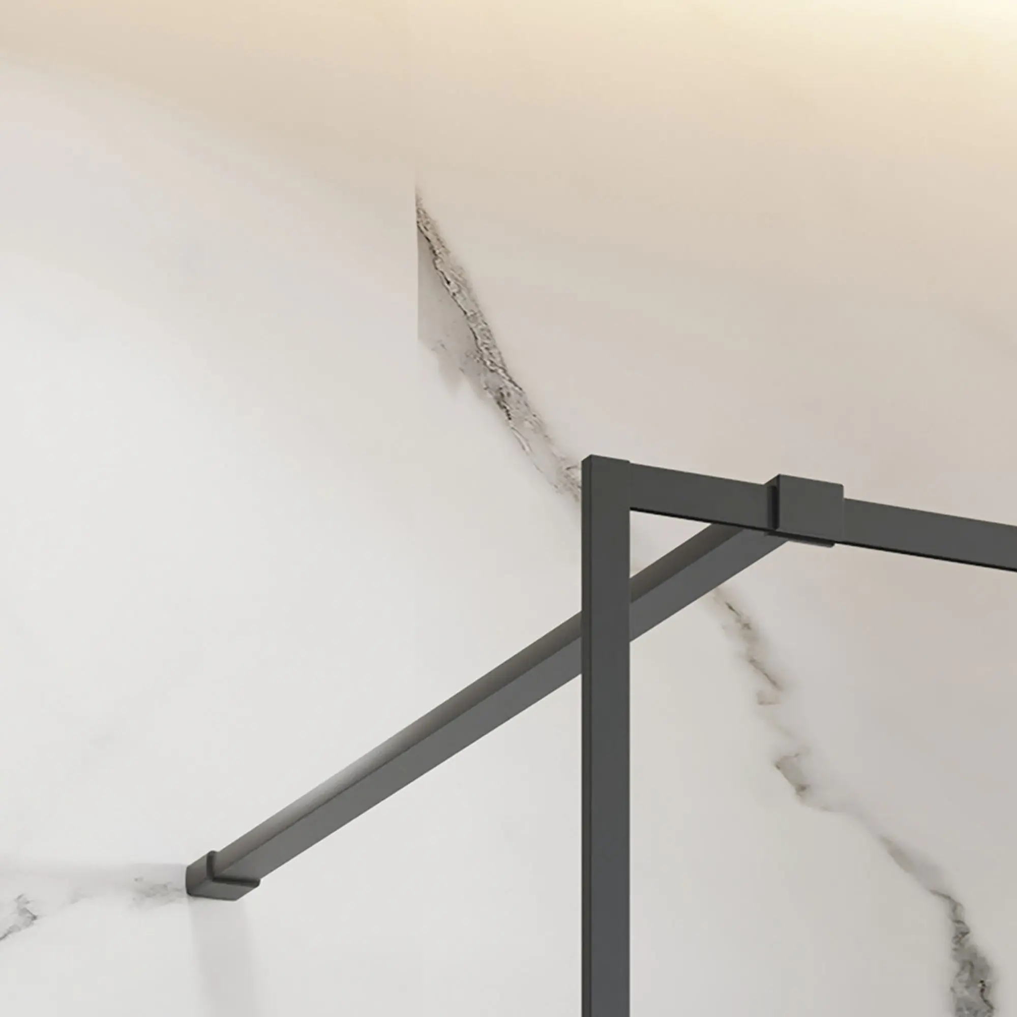 Schulte Duschwand Walk In Trend 2.0 100 x 200 cm schwarz matt klar Schulte Duschwand Walk In Trend 2.0 100 x 200 cm schwarz matt klar