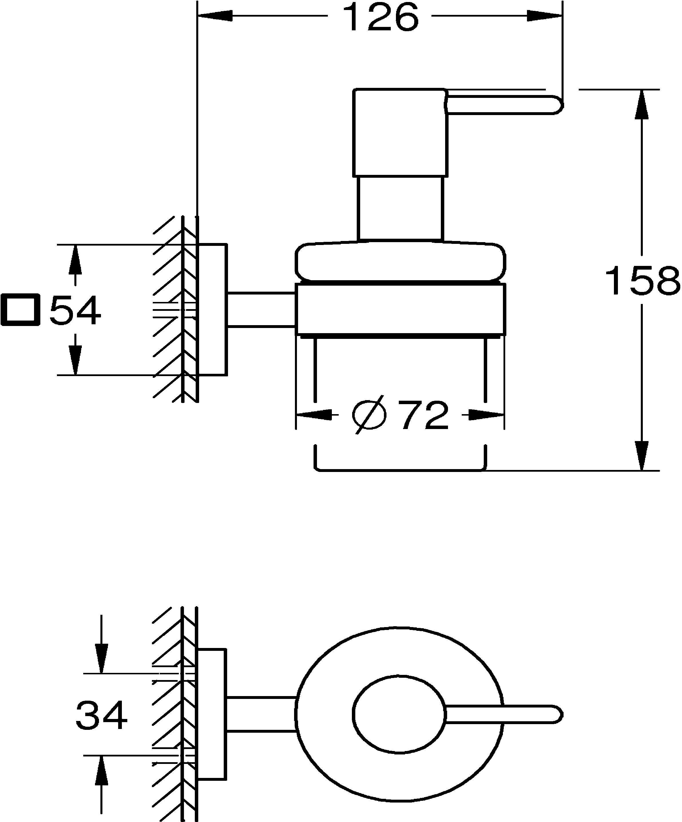 Grohe Start Cube Seifenspender mit Halter chrom 