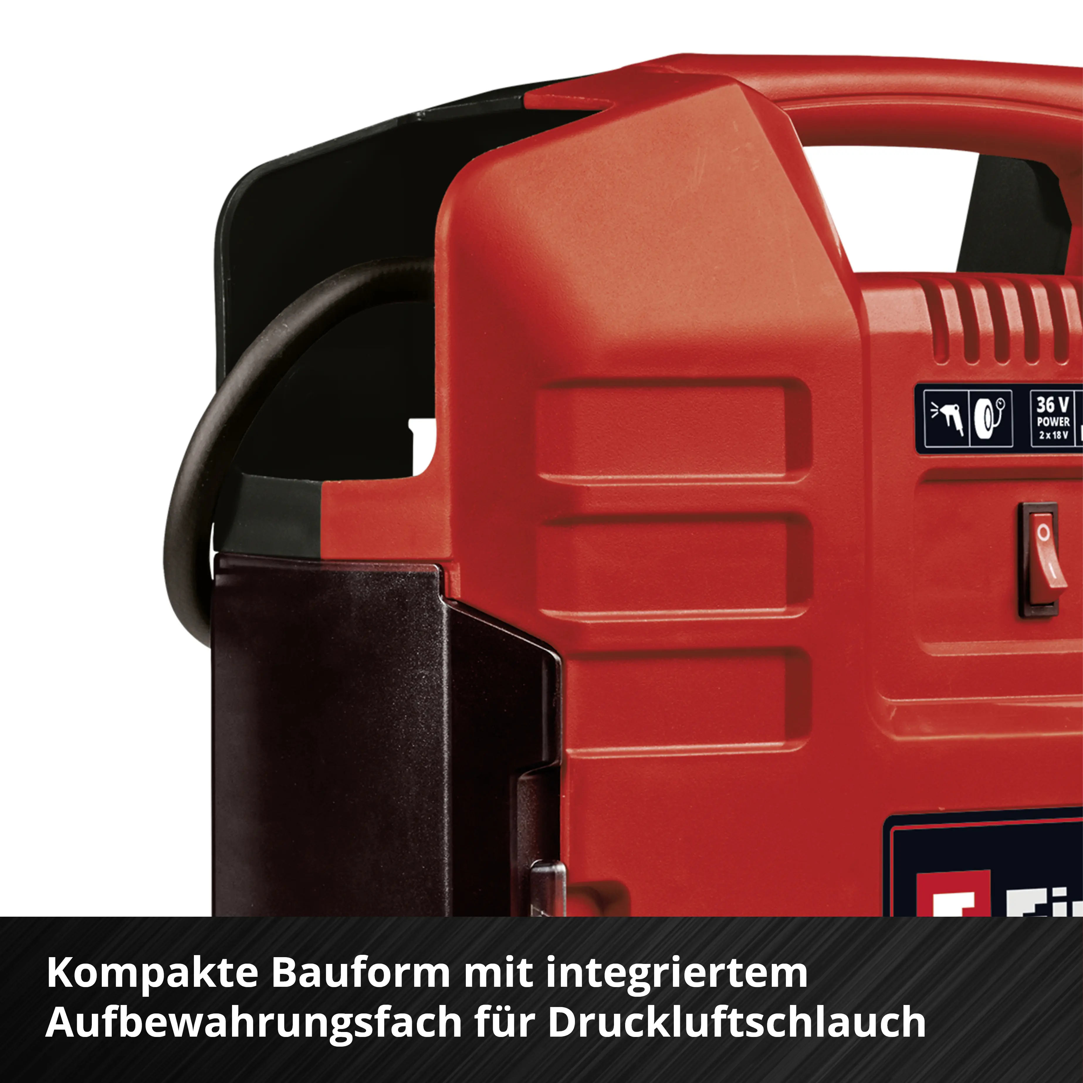 Einhell Expert Akku-Koffer-Kompressor TE-AC 36/8 Li OF Solo 36 V