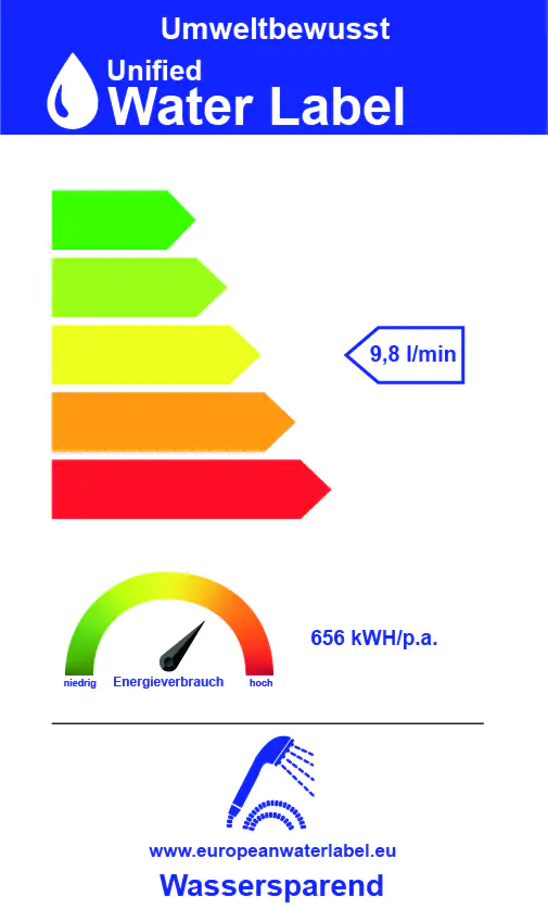 Primaster Handbrause 2 Strahlarten Water Joy schwarz wassersparend