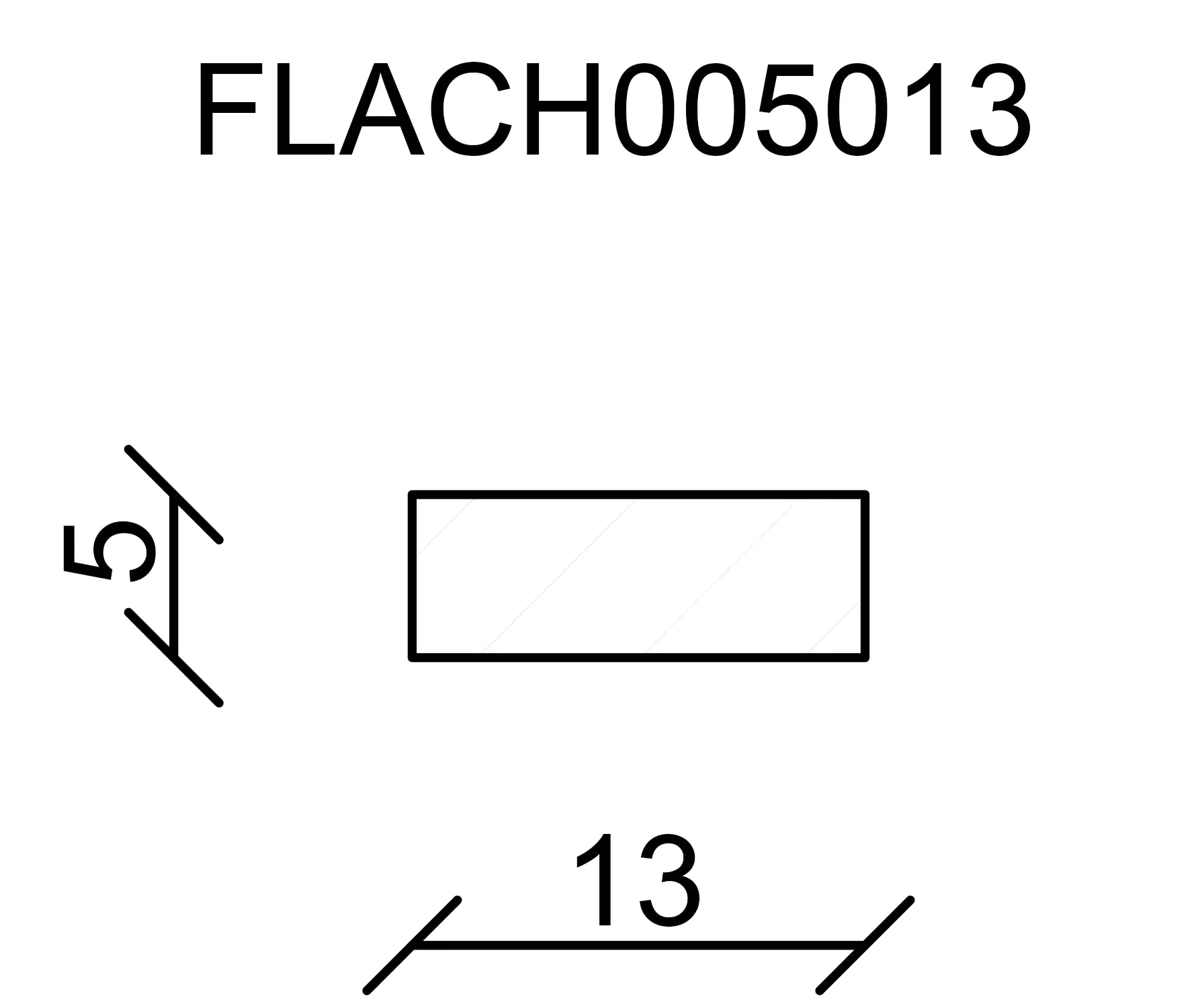FN Neuhofer Flachleiste 100 cm 13 x 5 mm Fichte/Kiefer