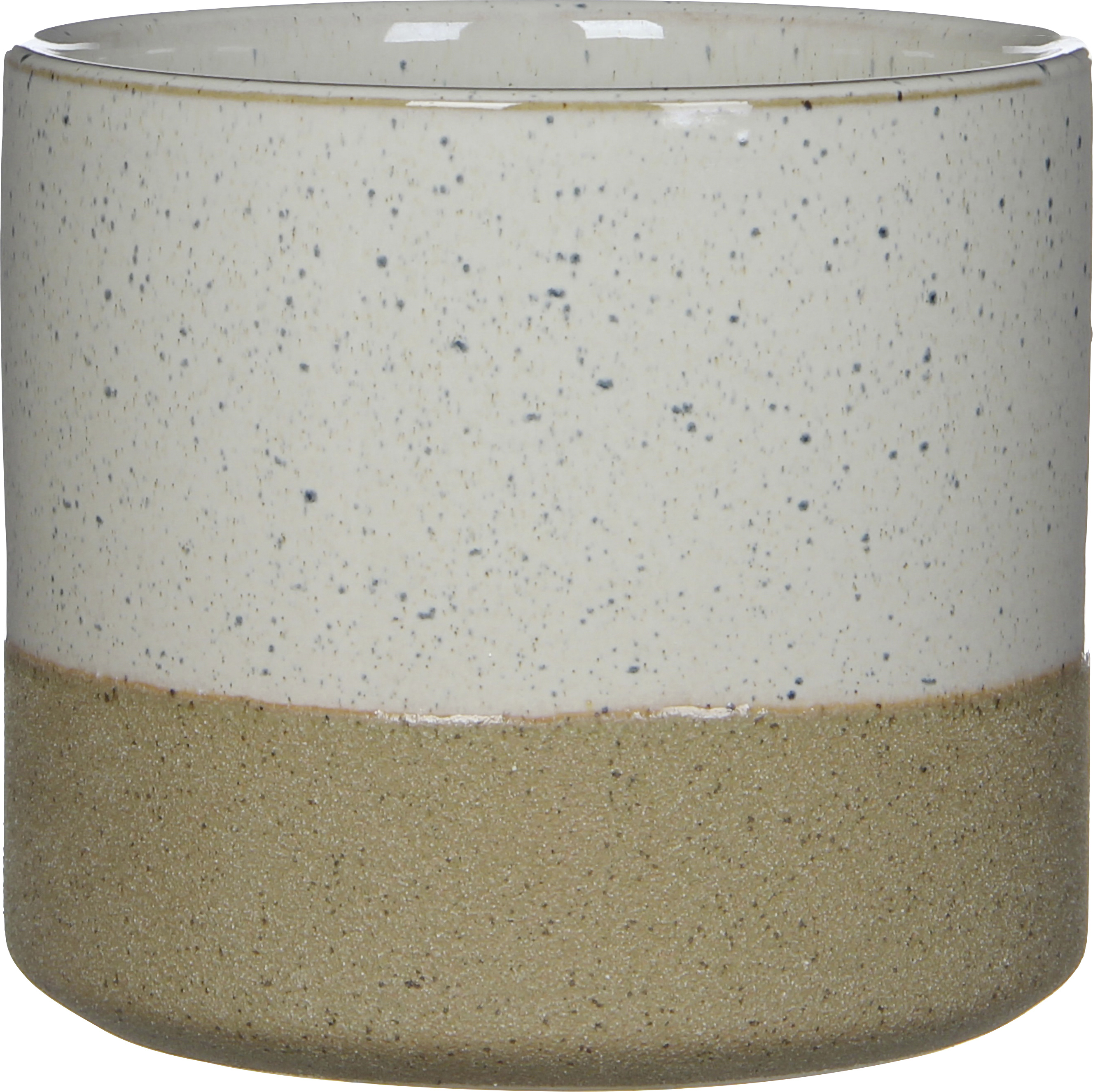 Mica Decorations Topf Lago ceramic 14,5 x 16 cm weiß