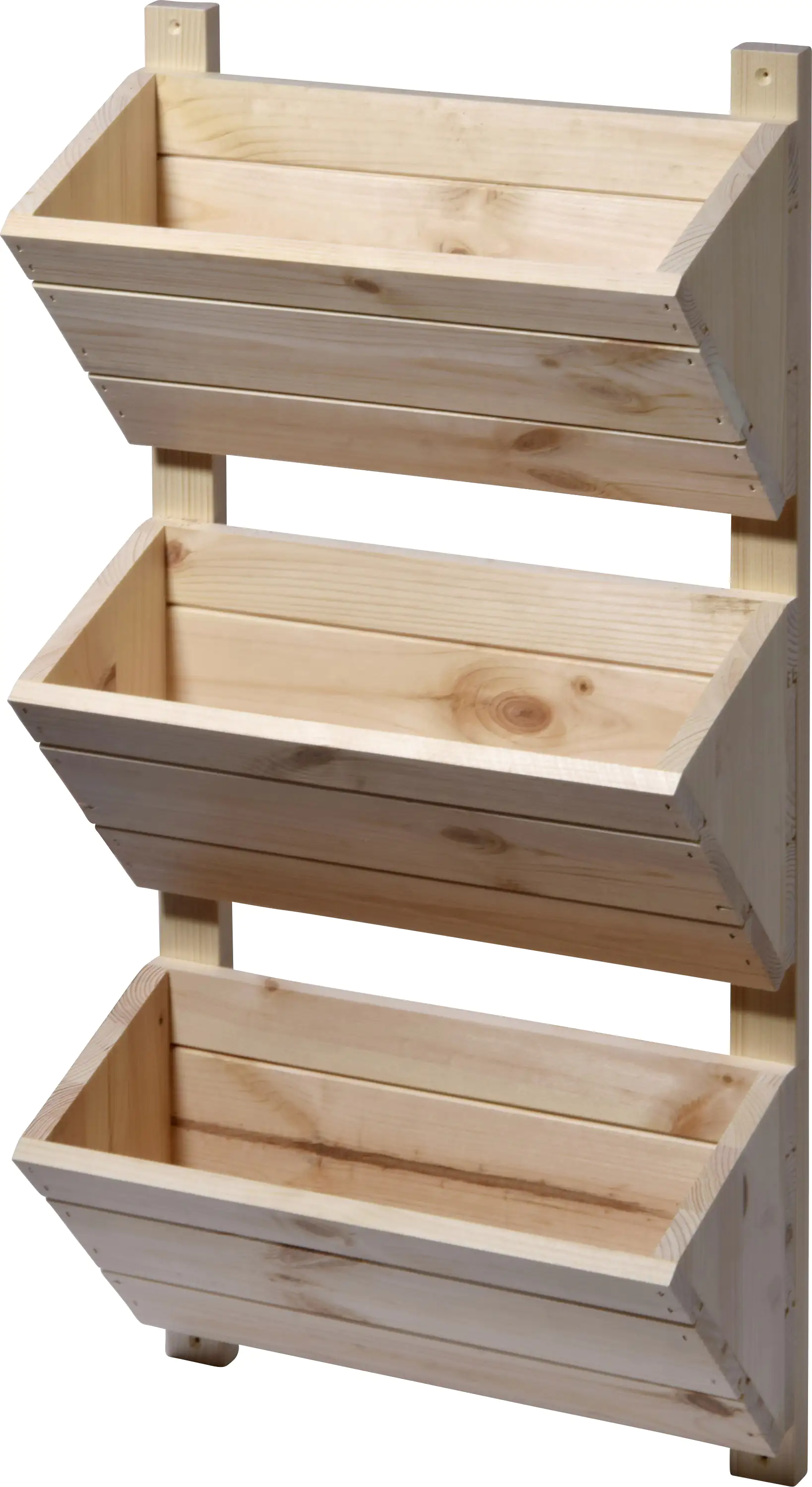 Dobar 3-stufiges Wand-Pflanzbeet natur 38 x 17,5 x 79 cm Dobar 3-stufiges Wand-Pflanzbeet natur 38 x 17,5 x 79 cm
