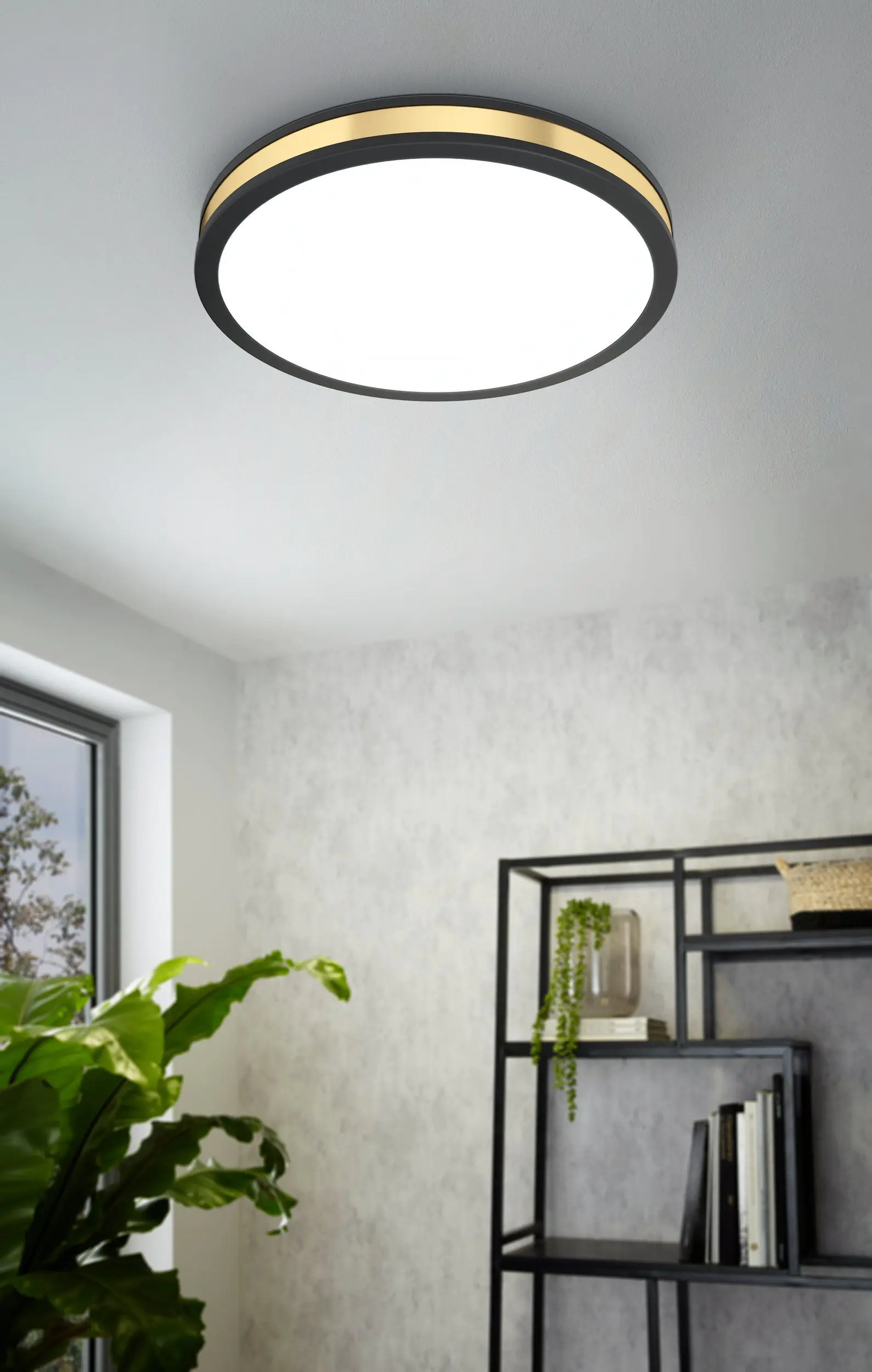 Eglo Led Deckenleuchte Pescaito schwarz, Ø 38 cm