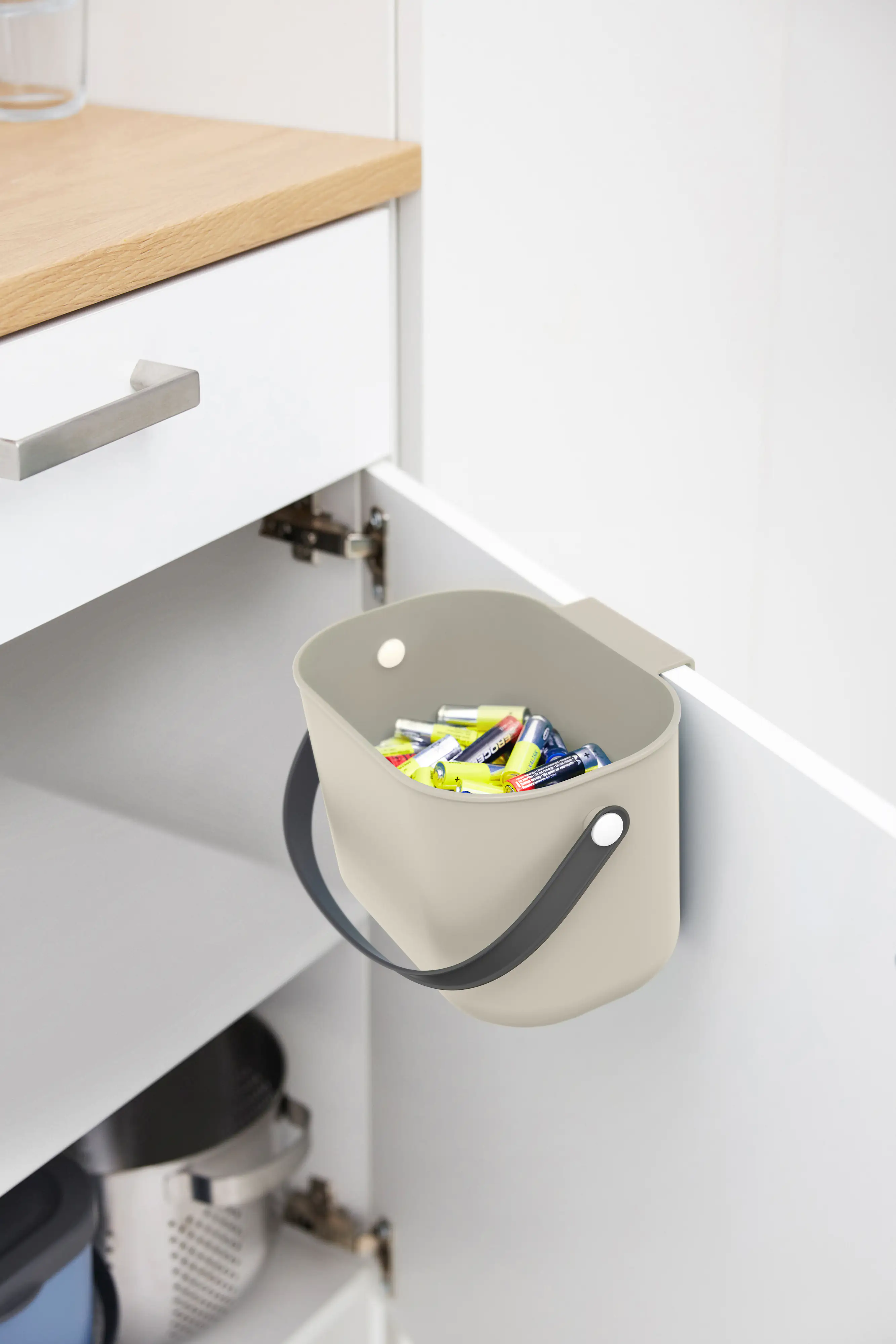 Rotho Mülltrennungssystem 3,2 L Albula cappuccino Rotho Mülltrennungssystem 3,2 L Albula cappuccino