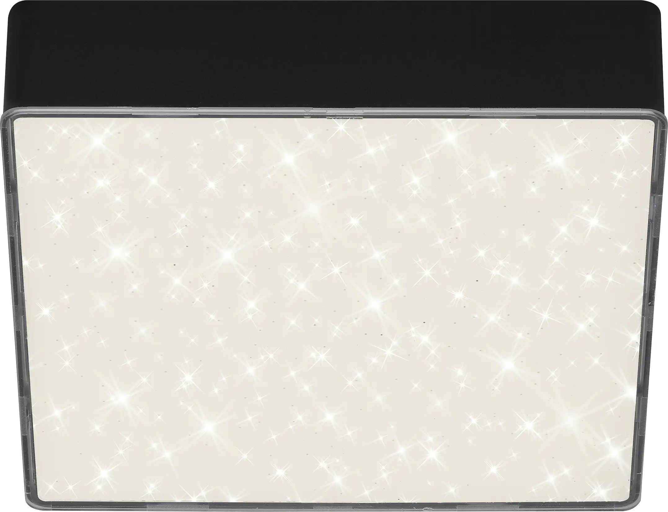 Briloner LED Deckenleuchte Flame Star schwarz 15,7 cm mit Sternenhimmel