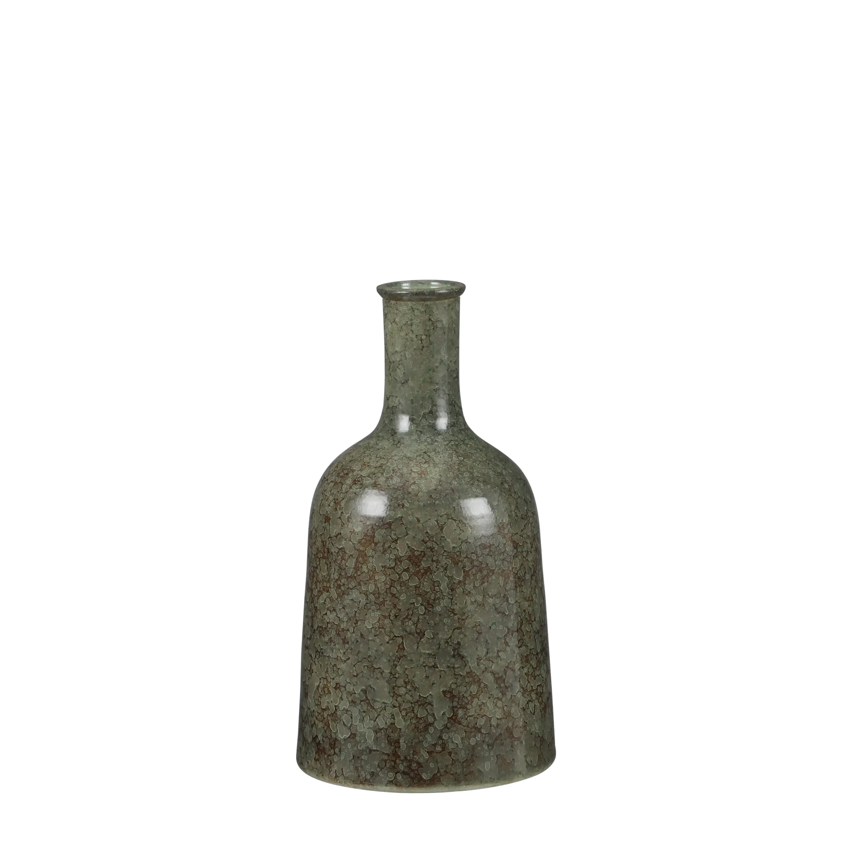 Mica Flasche Oliver rund grün 35 x 22 cm