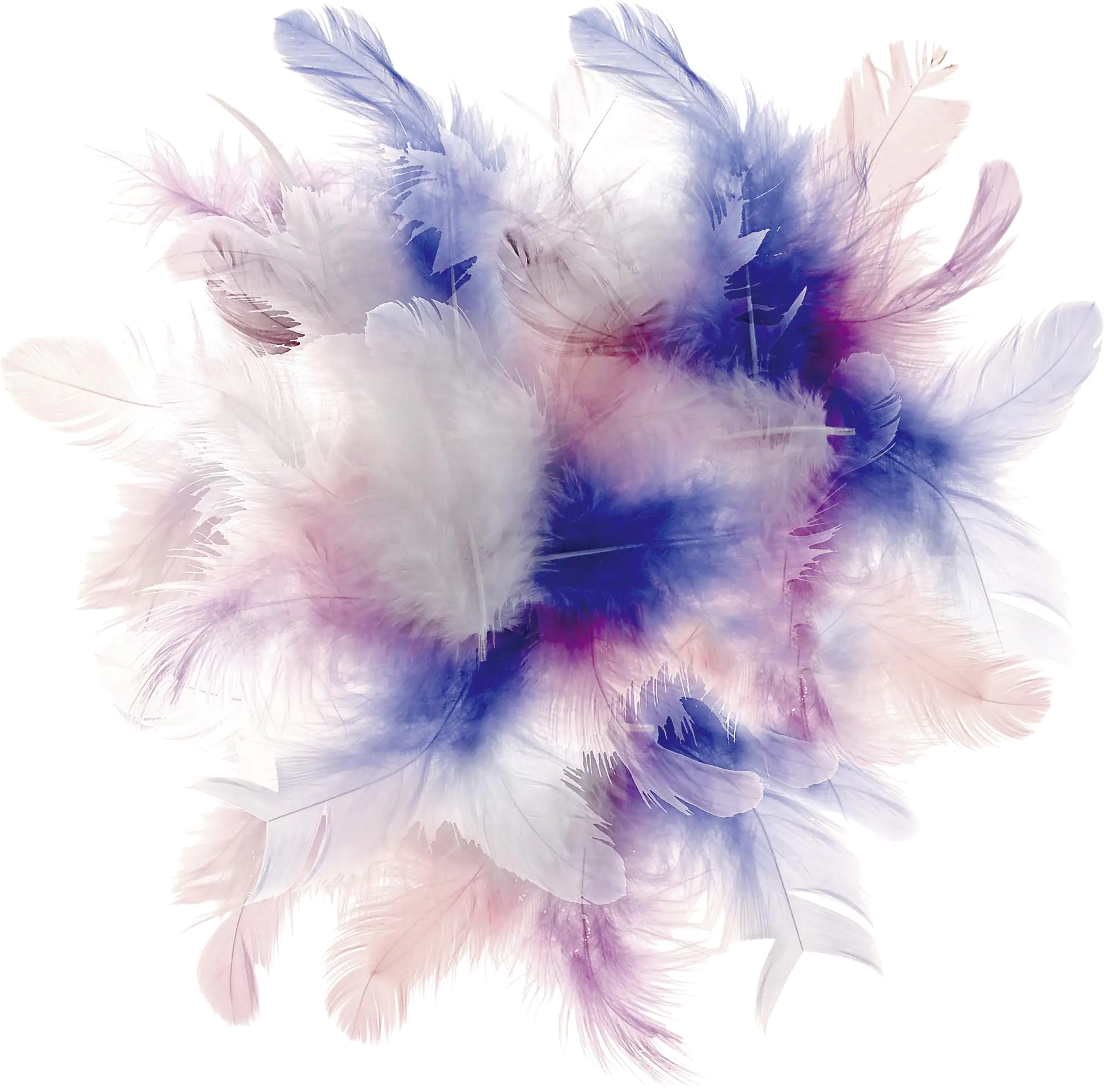 Glorex Deco-Federn pastell Mix ca. 30 Stück