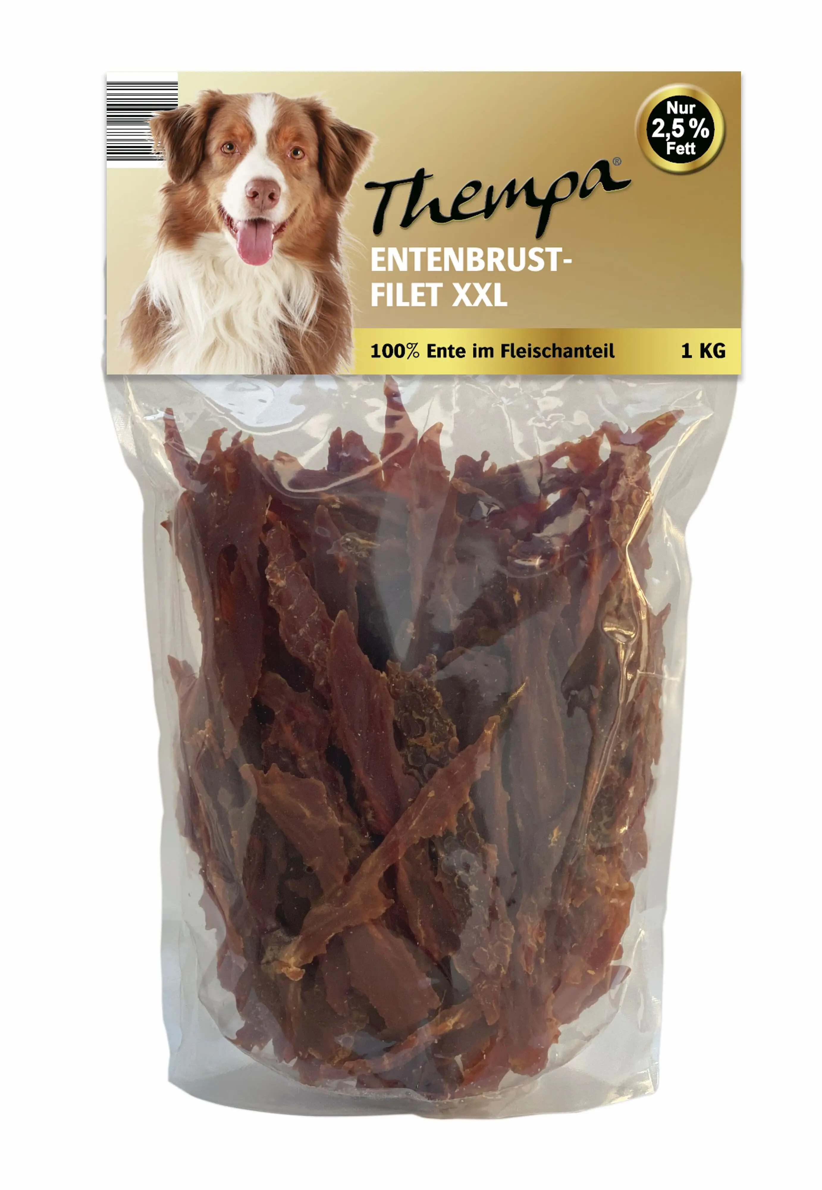 Thempa Hundesnacks Entenbrustfilets XXL 1 kg Thempa Hundesnacks Entenbrustfilets XXL 1 kg