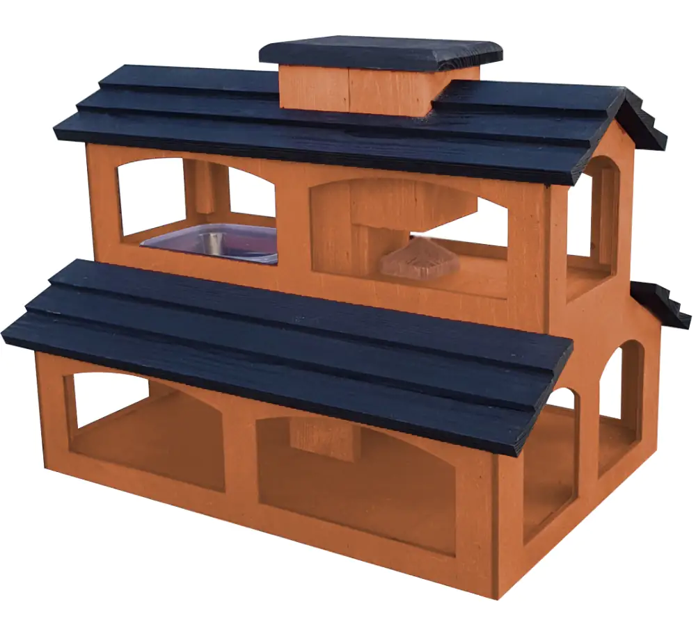 Vogelhaus Mexican Style mit Tränke und Ständer Vogelhaus Mexican Style mit Tränke und Ständer