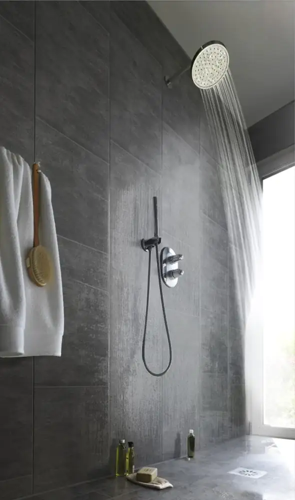 Grosfillex Kunststoffpaneele Element Fliese XL Stein anthrazit