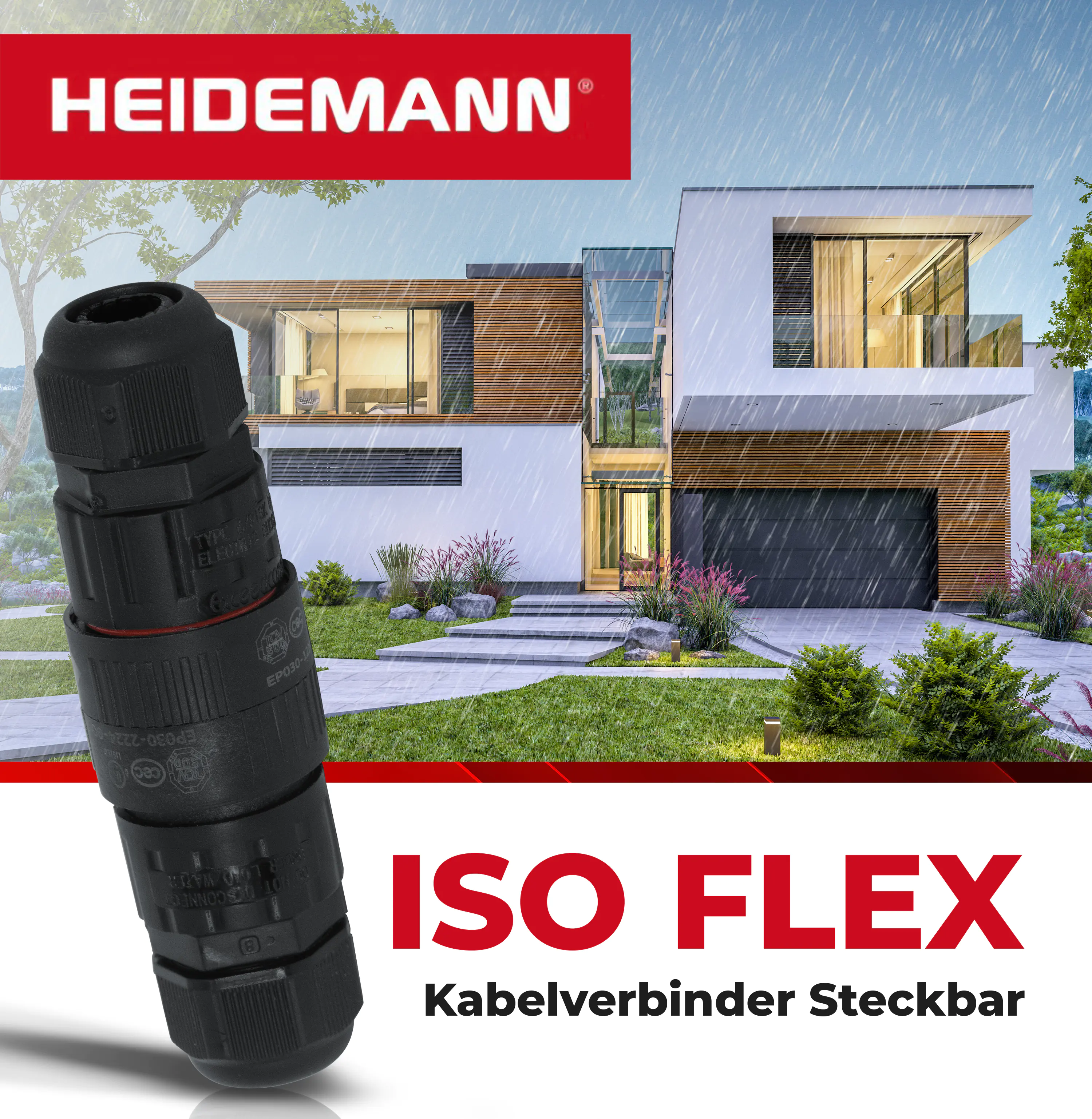 Heidemann Iso Flex Kabelverbinder steckbarer Kupplungsstecker