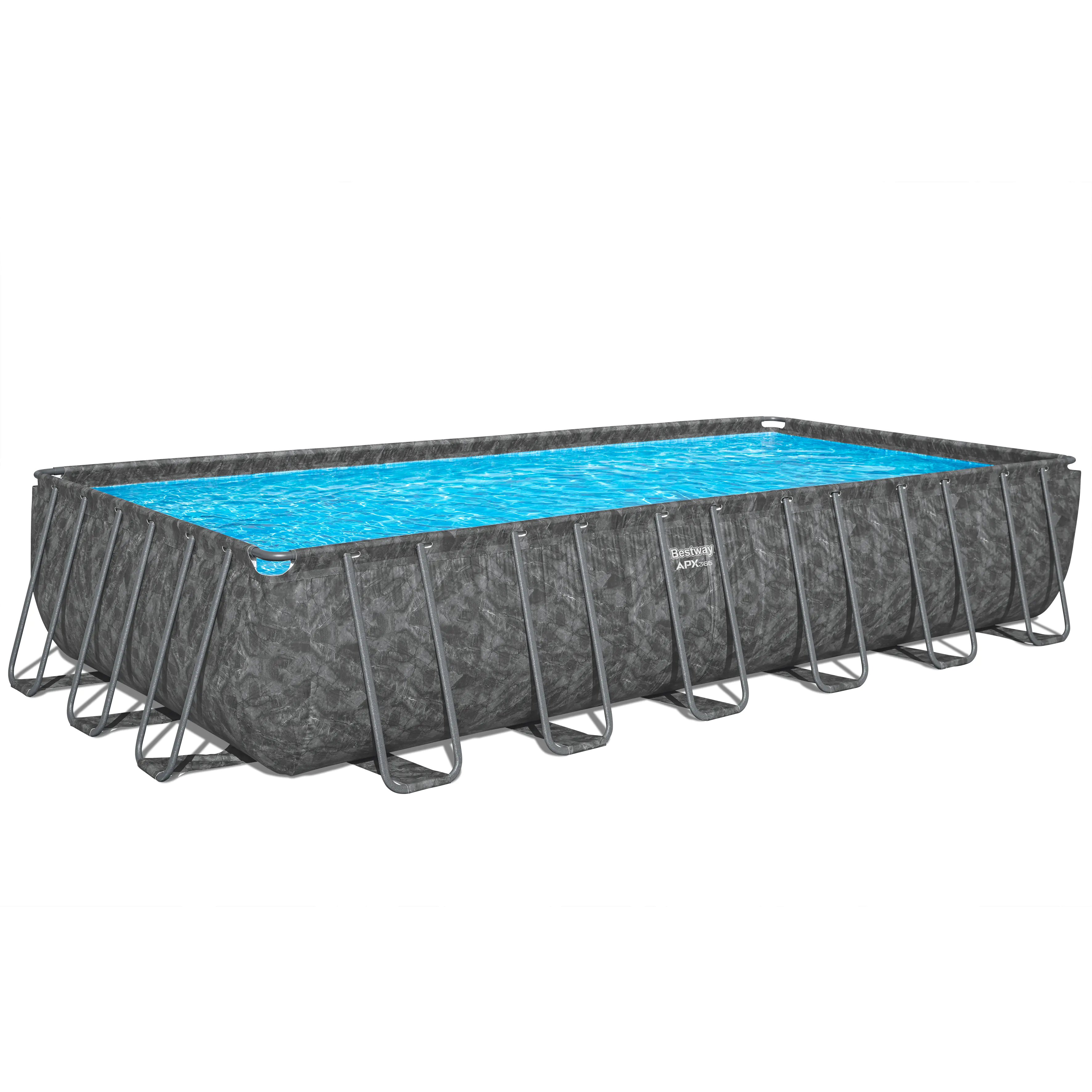 Bestway Winterfestes Frame Pool APX365 Komplett-Set mit Sandfilteranlage 732 x 366 x 132 cm marmor-optik eckig Bestway Winterfestes Frame Pool APX365 Komplett-Set mit Sandfilteranlage 732 x 366 x 132 cm marmor-optik eckig