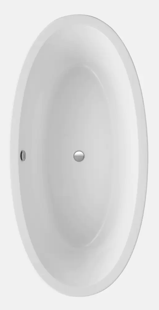 Ottofond Freistehende Badewanne Latina 190 x 94 x 45,5 cm, weiß