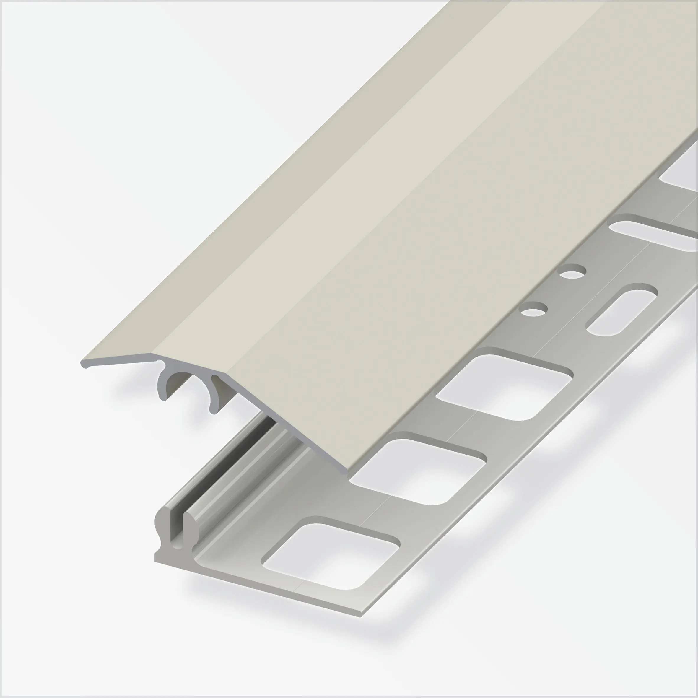 alfer Niveauausgleichs-Profil 2 m, 31 x 7 mm Aluminium eloxiert titan