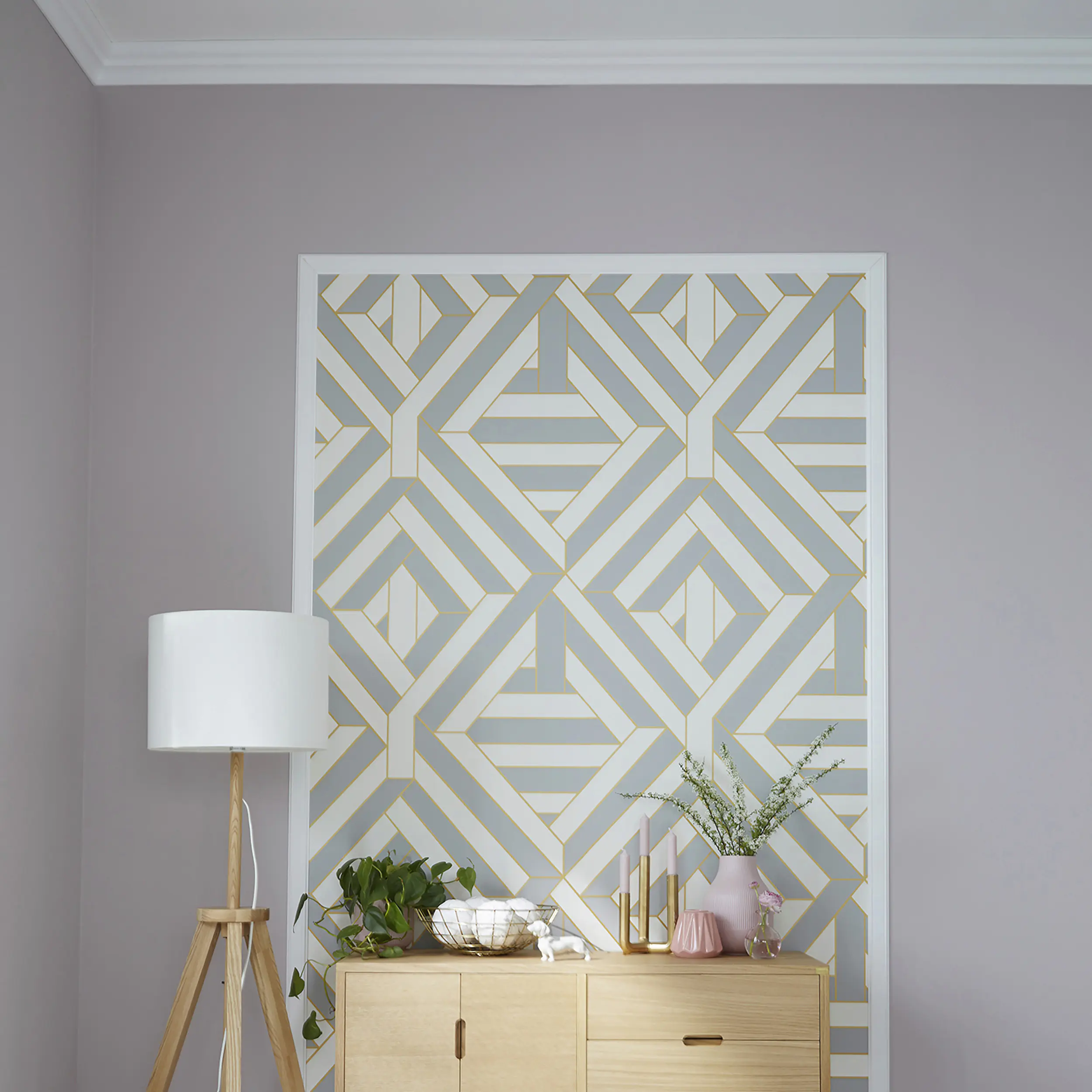 Decosa Deckenleiste Lena 2 m x 36 mm weiß - 2 Stück