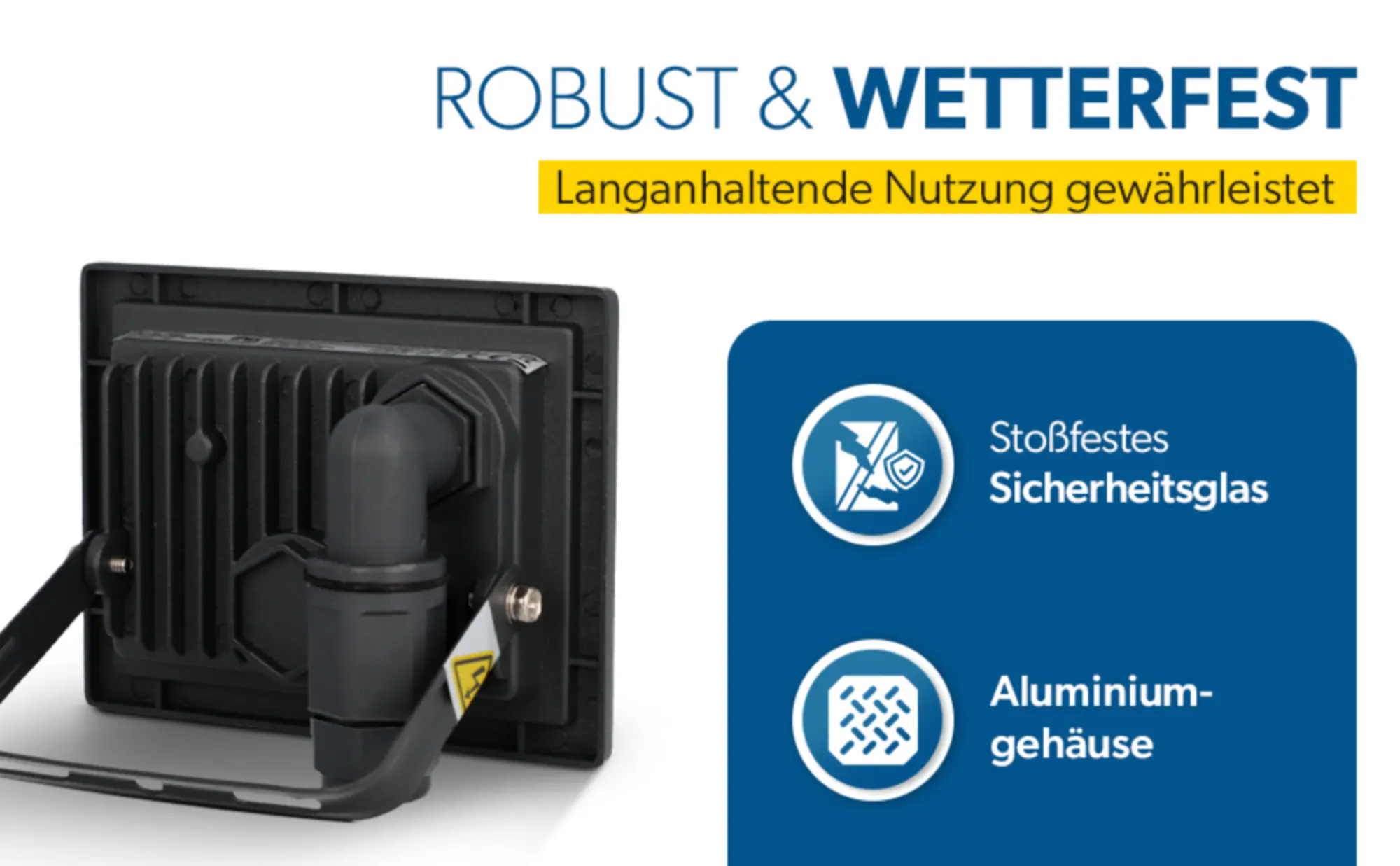 UniTec LED Strahler anthrazit 14 W 1700 lm 