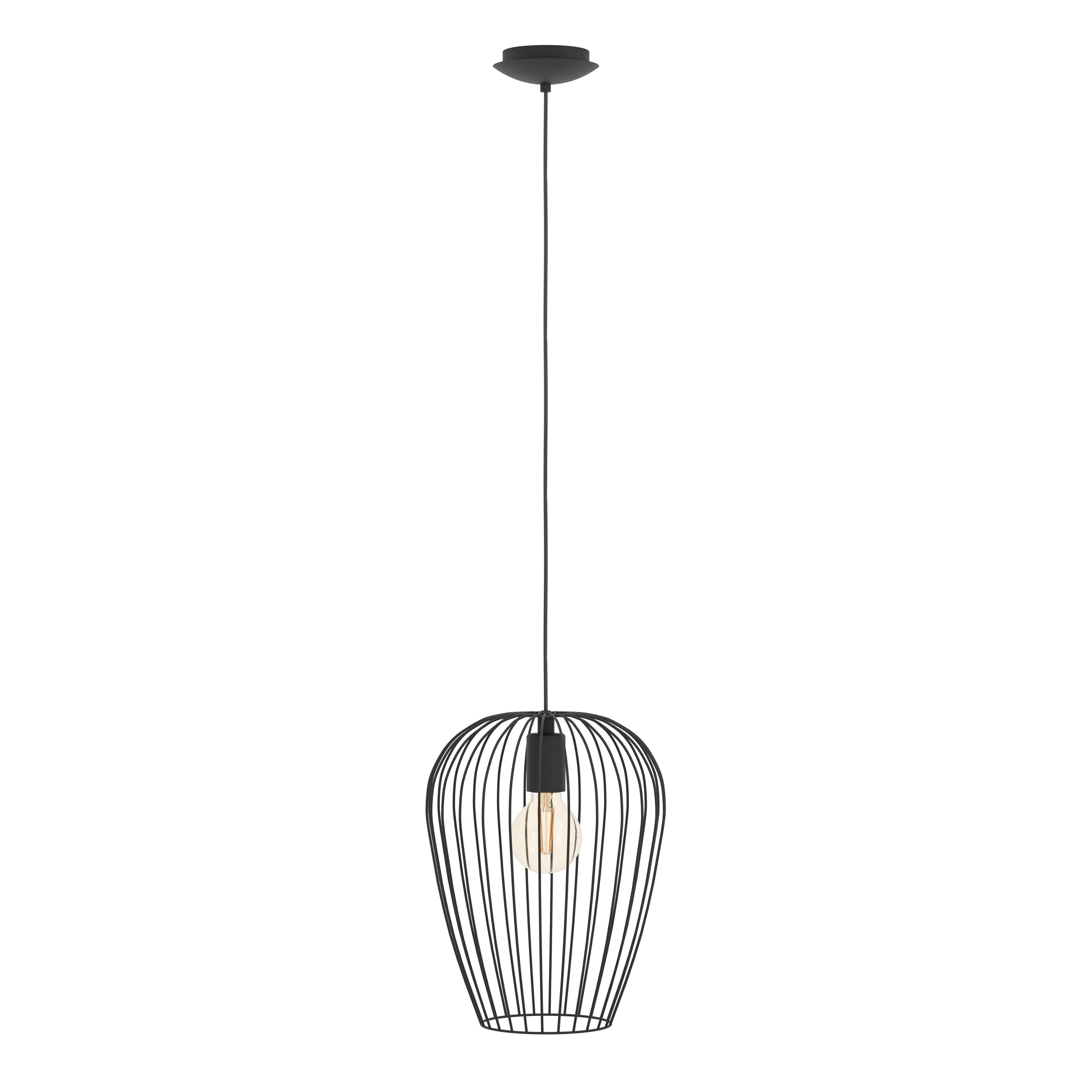 Eglo Pendelleuchte Newtown schwarz Ø 27,5 cm E27, max. 60 W Eglo Pendelleuchte Newtown schwarz Ø 27,5 cm E27, max. 60 W