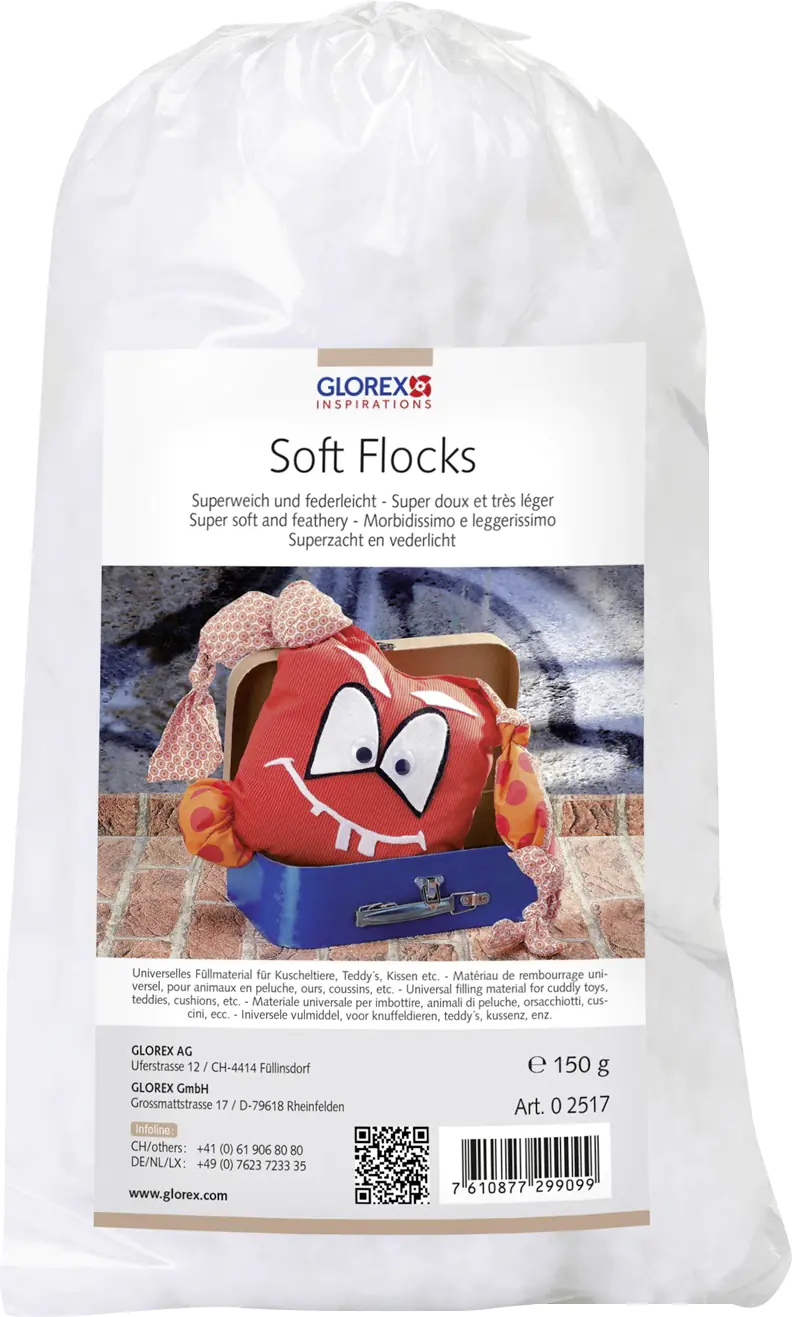 Glorex Soft-Flocks weiß 150 g