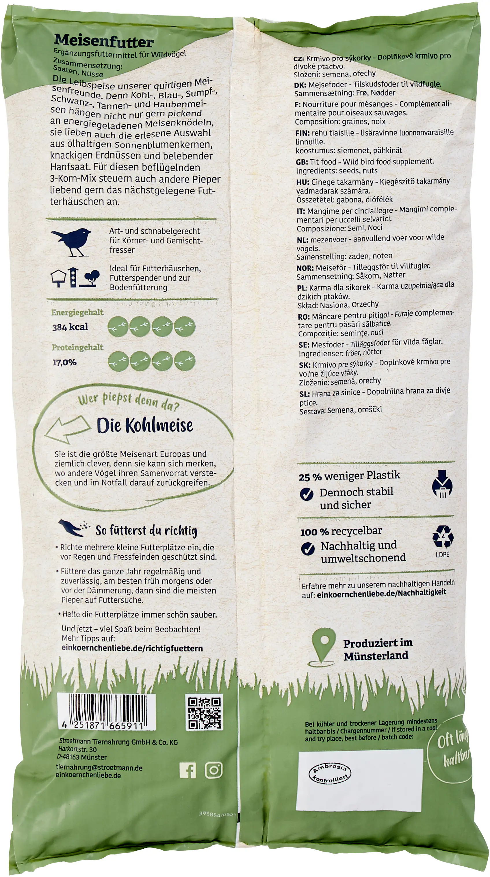 Elles Wildvogelfutter Meisenfutter 1 kg