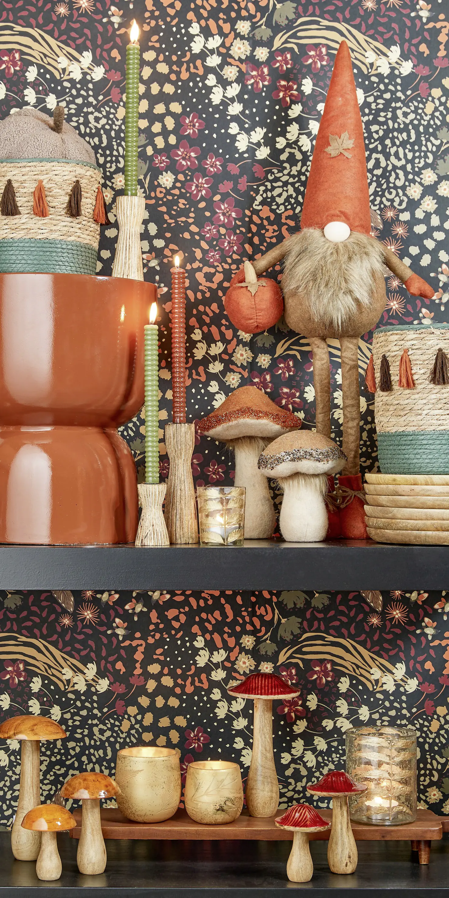 Mica Kerzenständer Indiana braun Mangoholz 15 cm