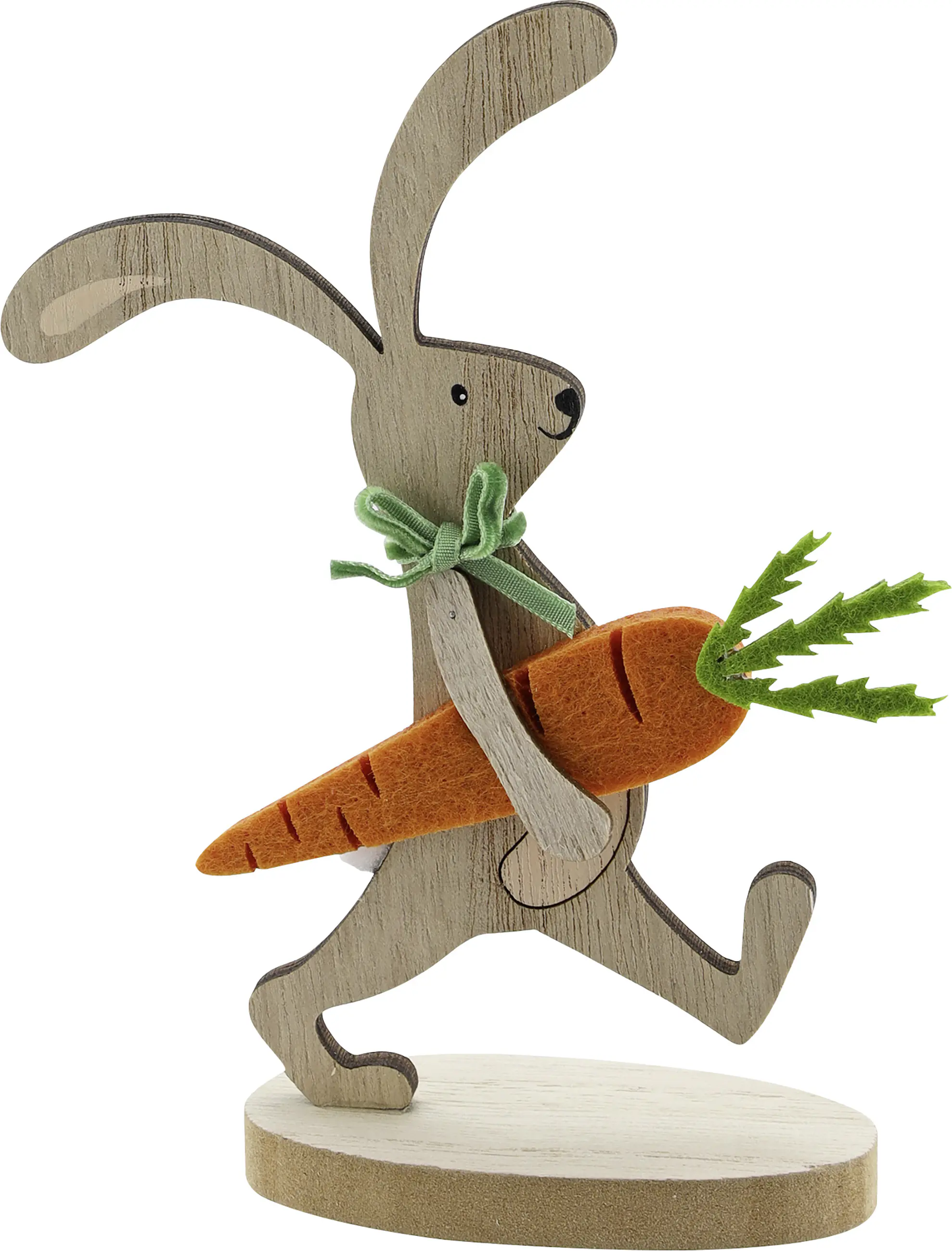 Osterdeko Aufsteller Hase Holz  11 x 15 x 4 cm natur