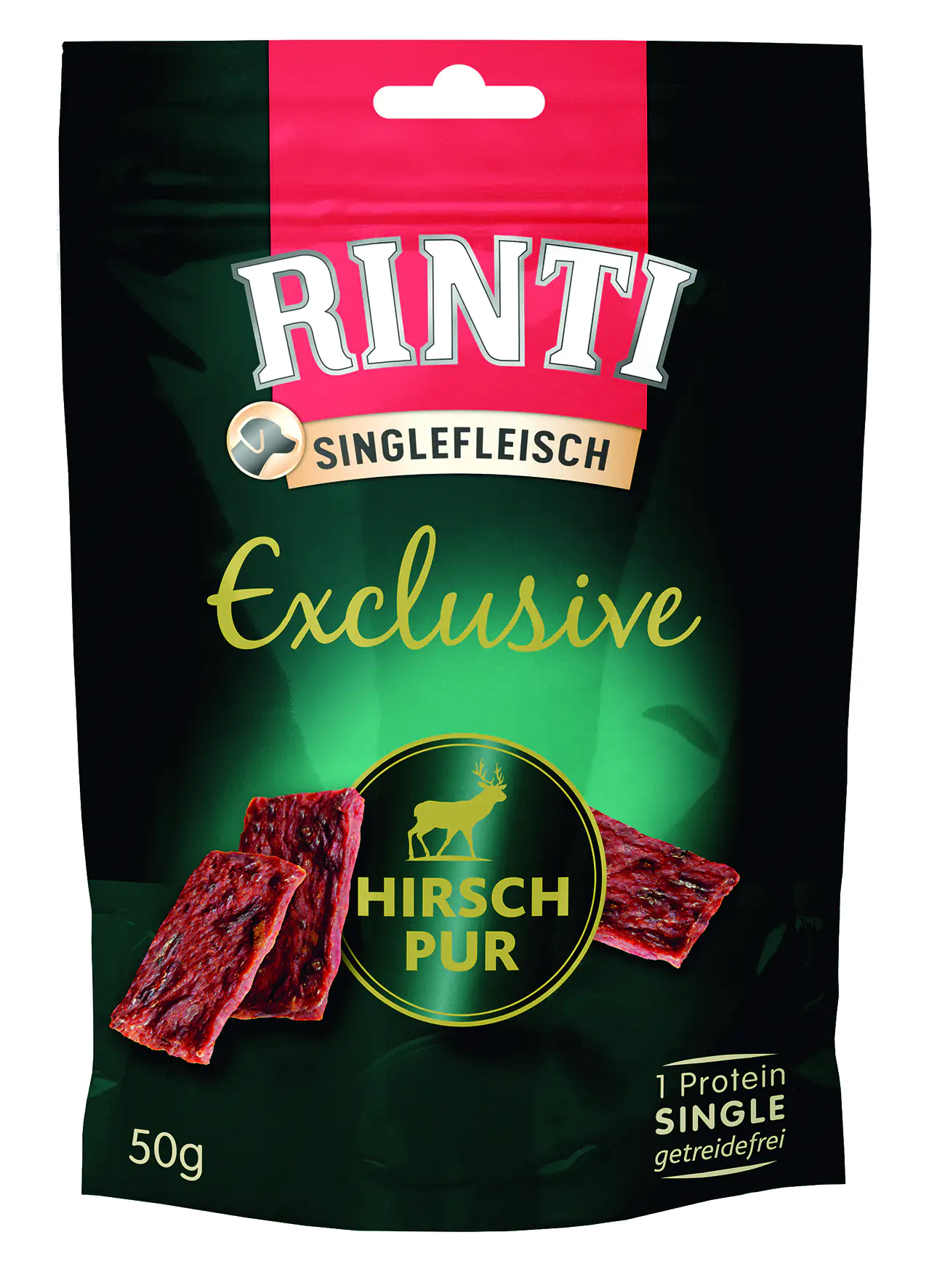 Rinti Hundesnack Singlefleisch Hirsch pur 50 g Rinti Hundesnack Singlefleisch Hirsch pur 50 g