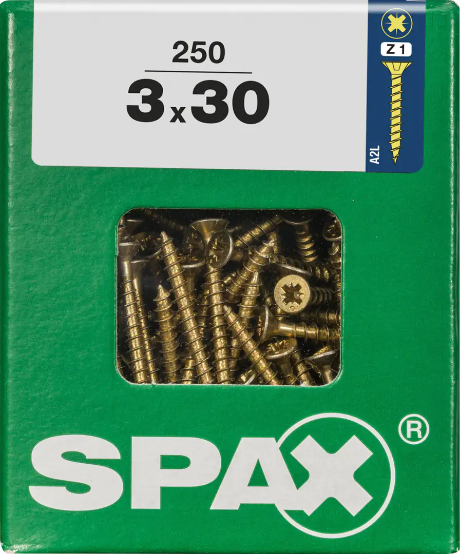 Spax Universalschrauben 3.0 x 30 mm PZ 1 - 250 Stk.