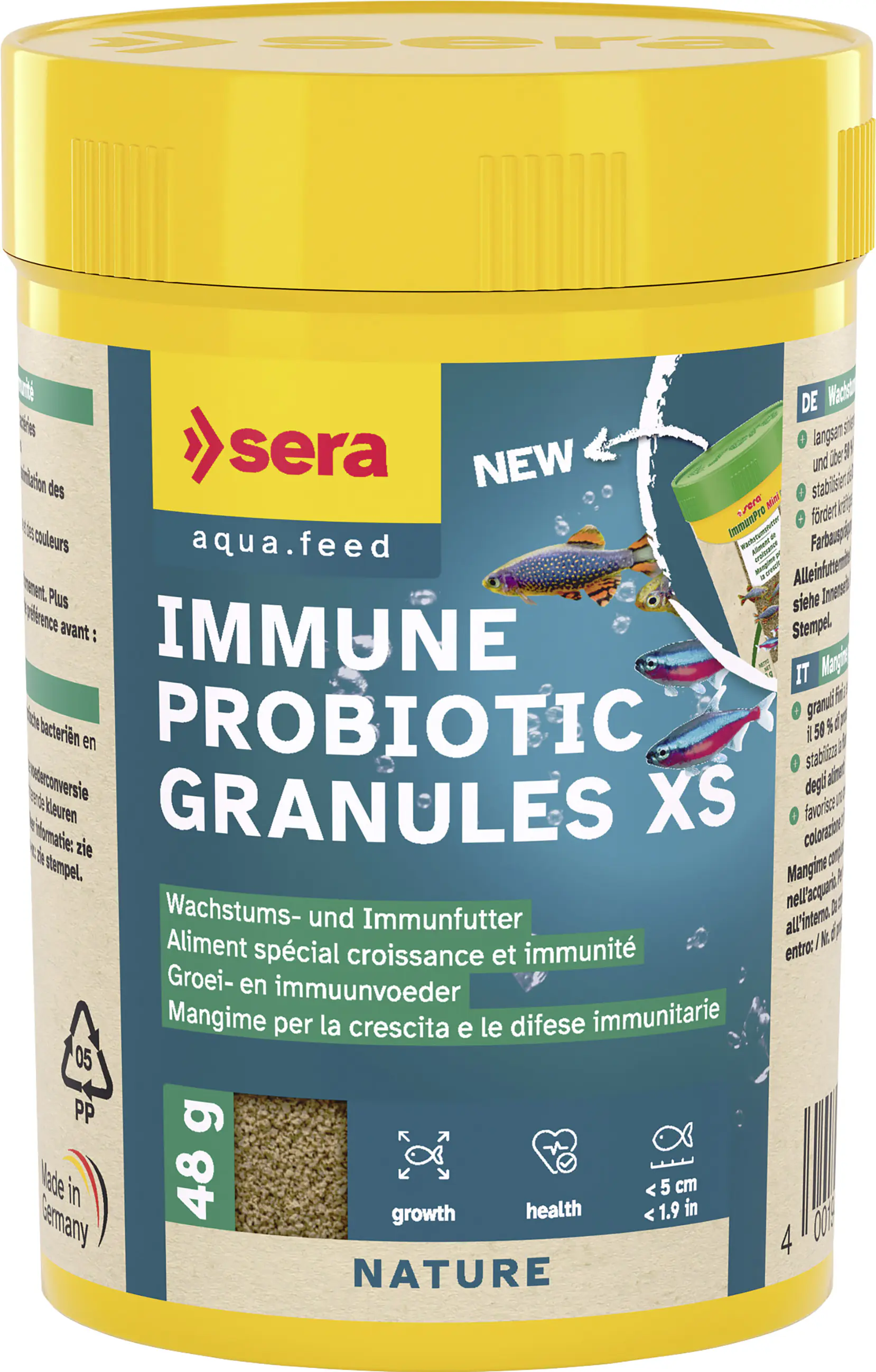 Sera Fischfutter Wachstumsfutter Immune Probiotic Granules XS 100 ml