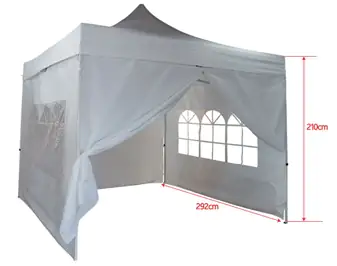 TrendLine Seitenteile für Faltpavillon 4 Stück TrendLine Seitenteile für Faltpavillon 4 Stück