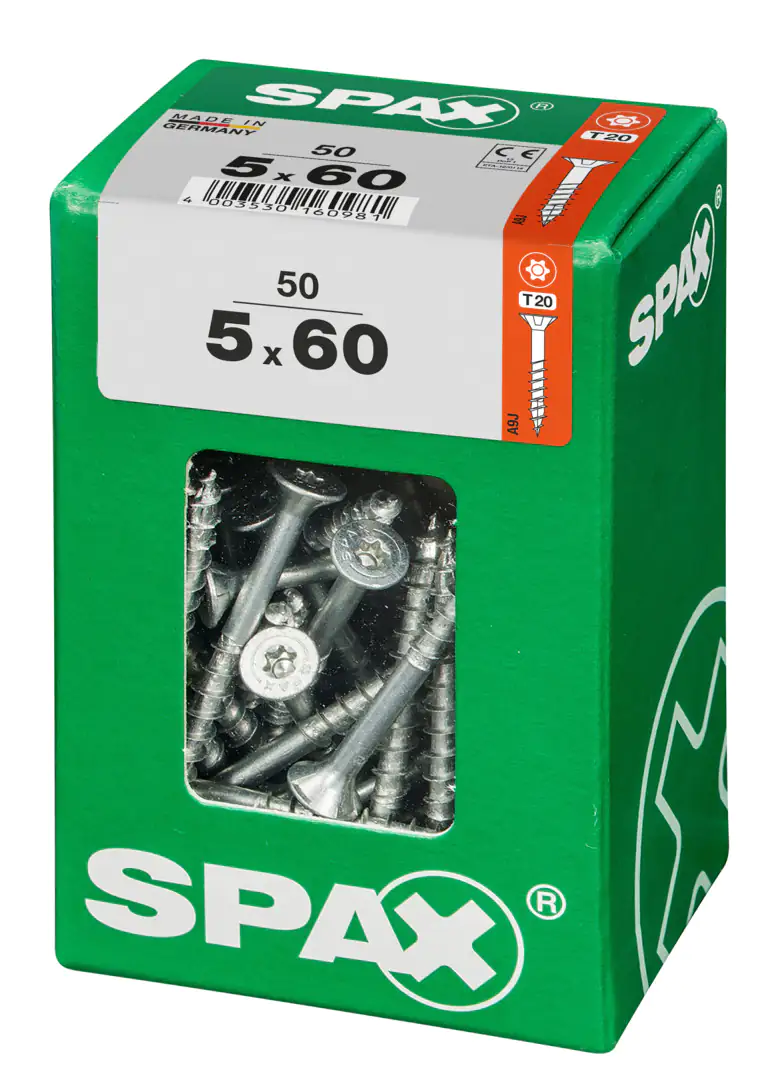 Spax Universalschrauben 5.0 x 60 mm TX 20 - 50 Stk.